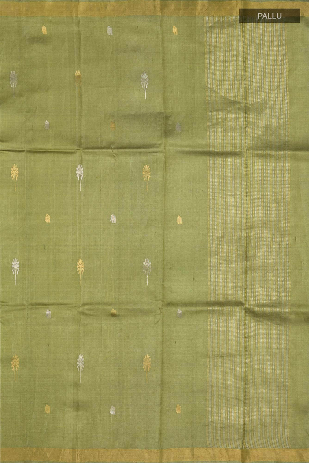 Juliet in the Jungle-Green Bhagalpuri Tussar Silk Saree