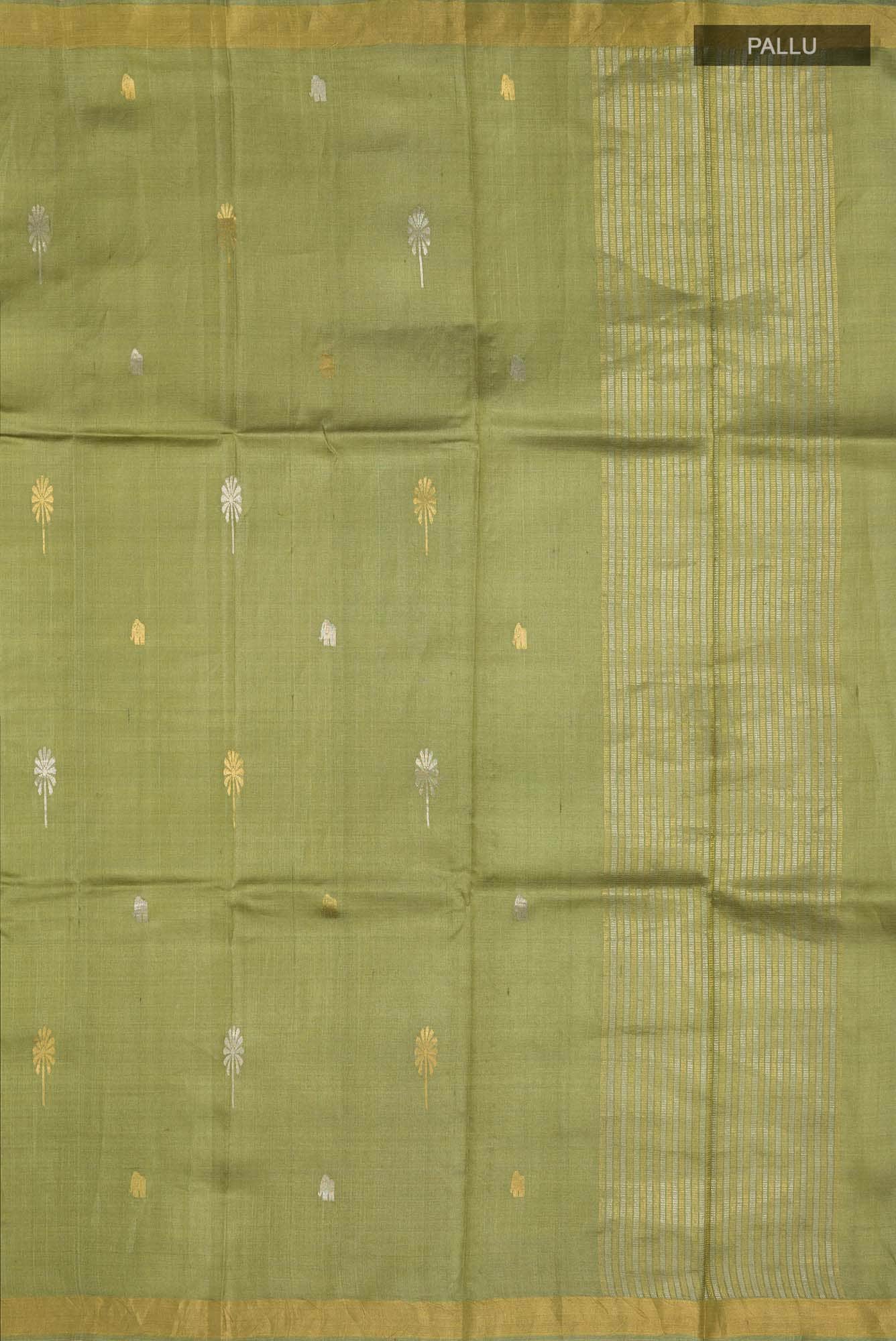 Juliet in the Jungle-Green Bhagalpuri Tussar Silk Saree