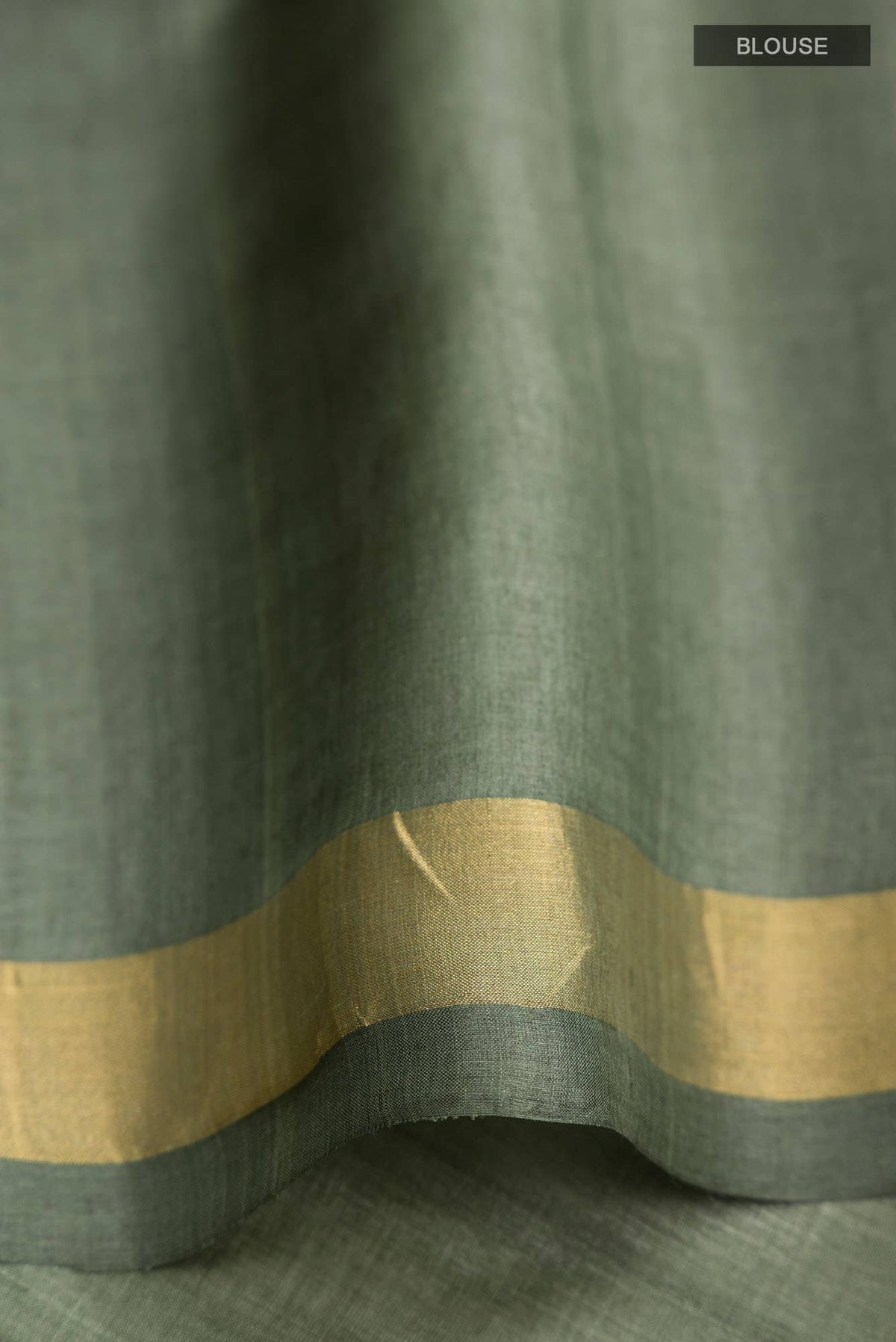 Forget Me Not-Green Bhagalpuri Tussar Silk Saree