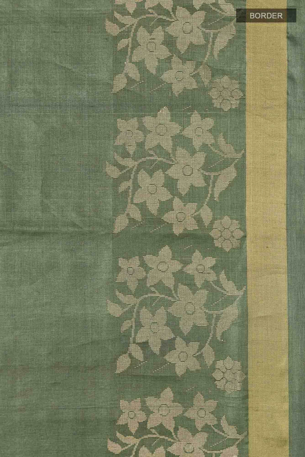 Forget Me Not-Green Bhagalpuri Tussar Silk Saree