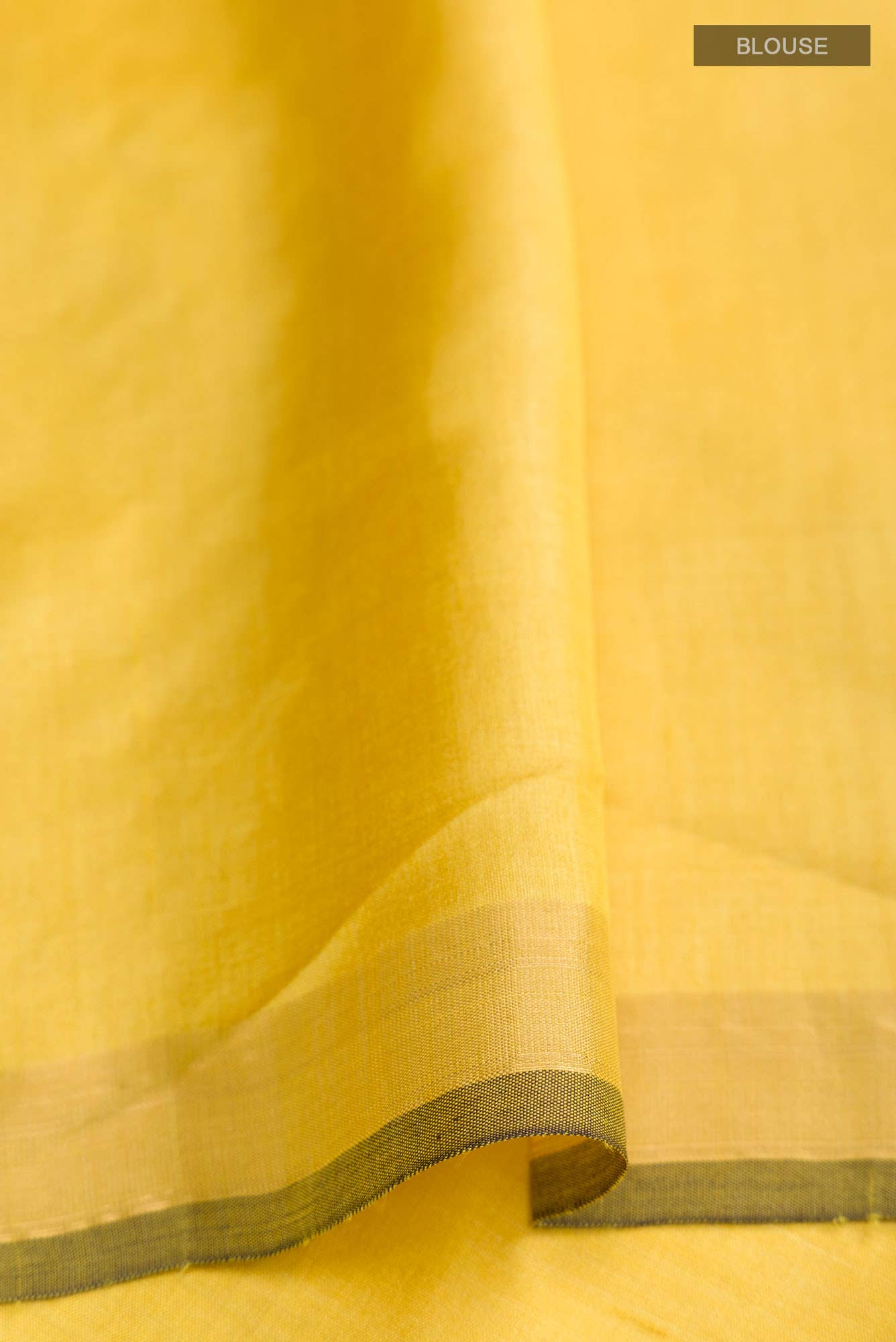 Breeze of Ease-Yellow Bhagalpuri Tussar Silk Saree