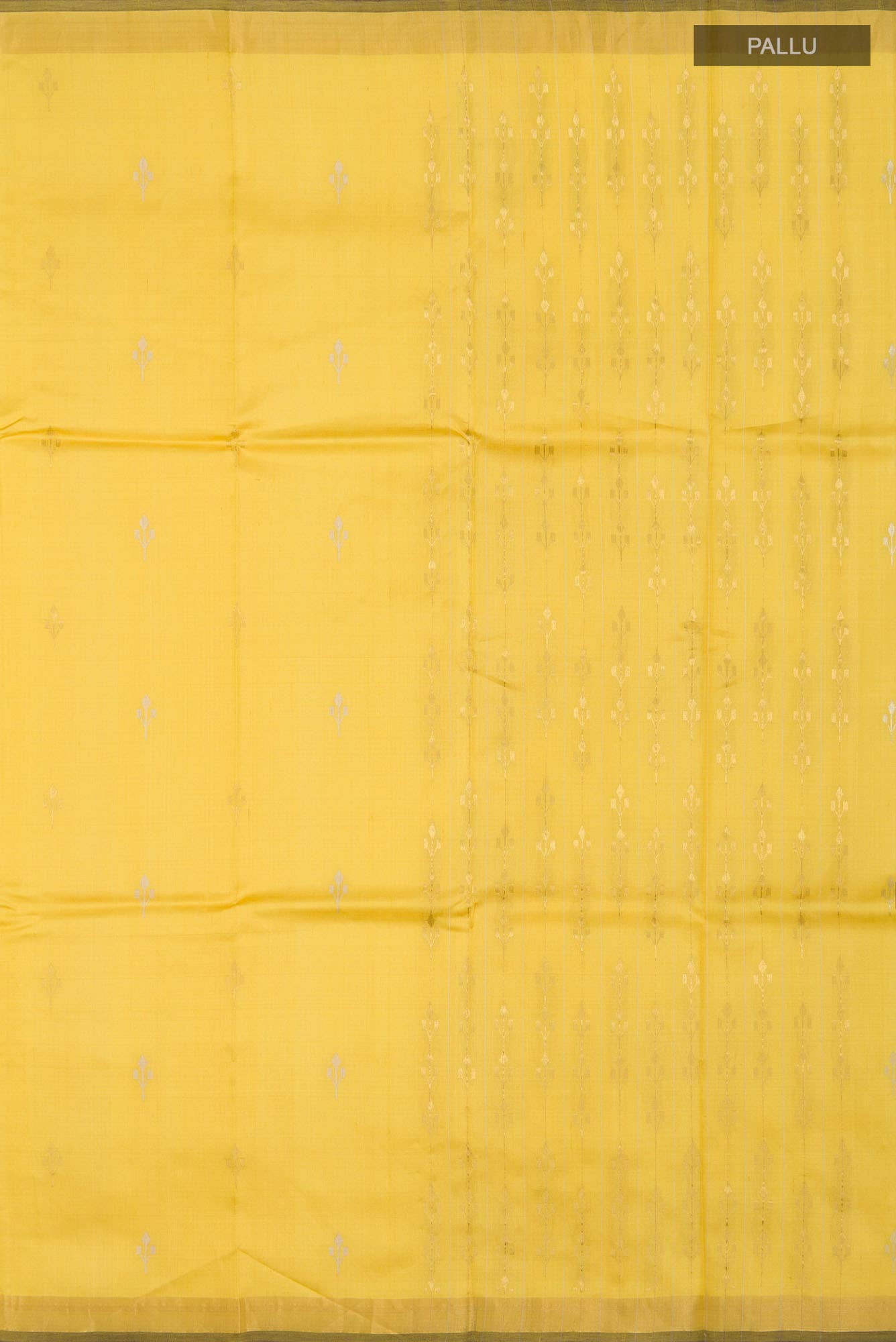 Breeze of Ease-Yellow Bhagalpuri Tussar Silk Saree
