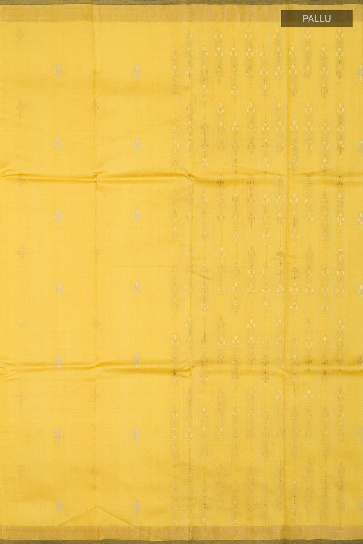 Breeze of Ease-Yellow Bhagalpuri Tussar Silk Saree