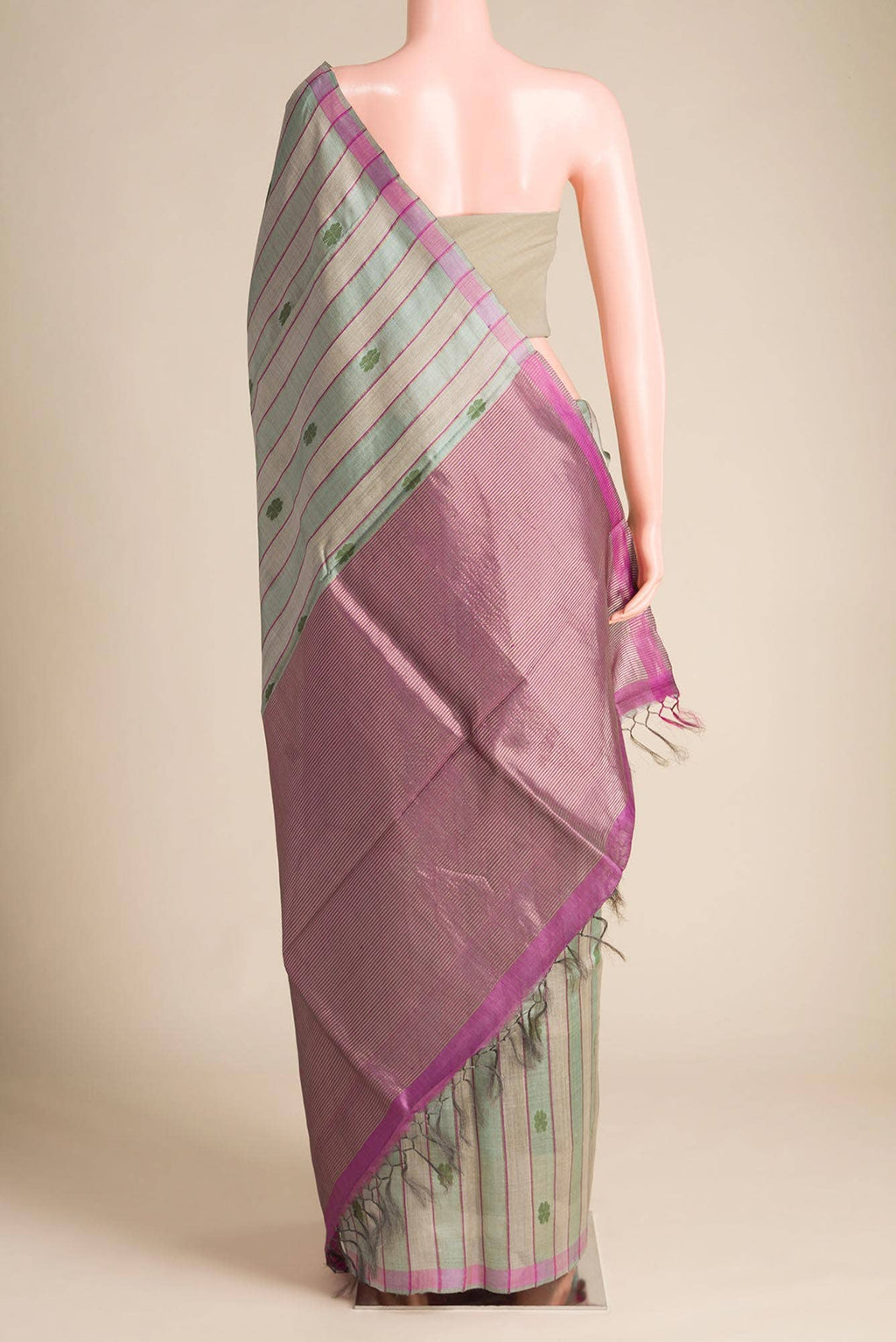 Luck 'n Love-Multi Bhagalpuri Tussar Silk Saree
