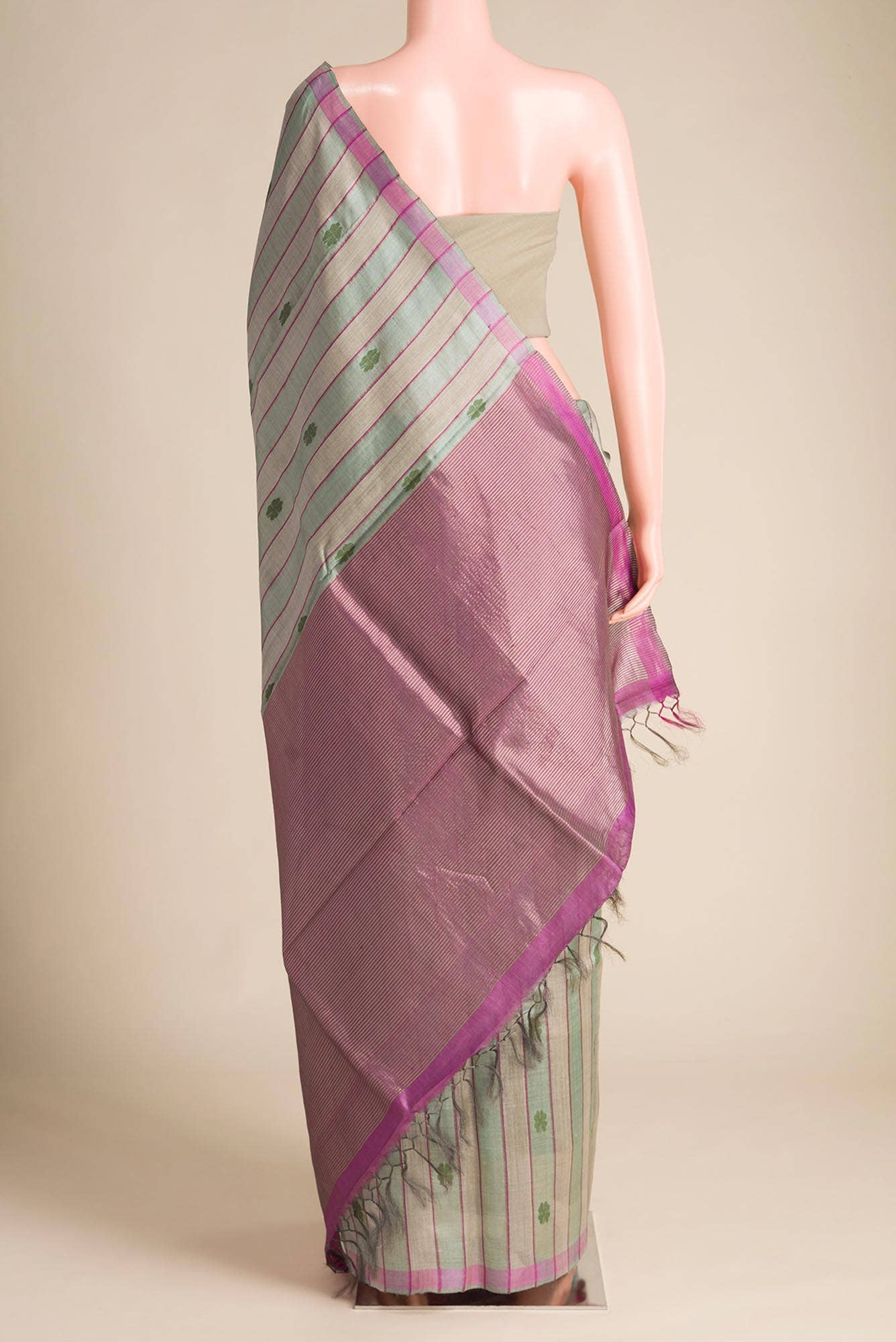 Luck 'n Love-Multi Bhagalpuri Tussar Silk Saree