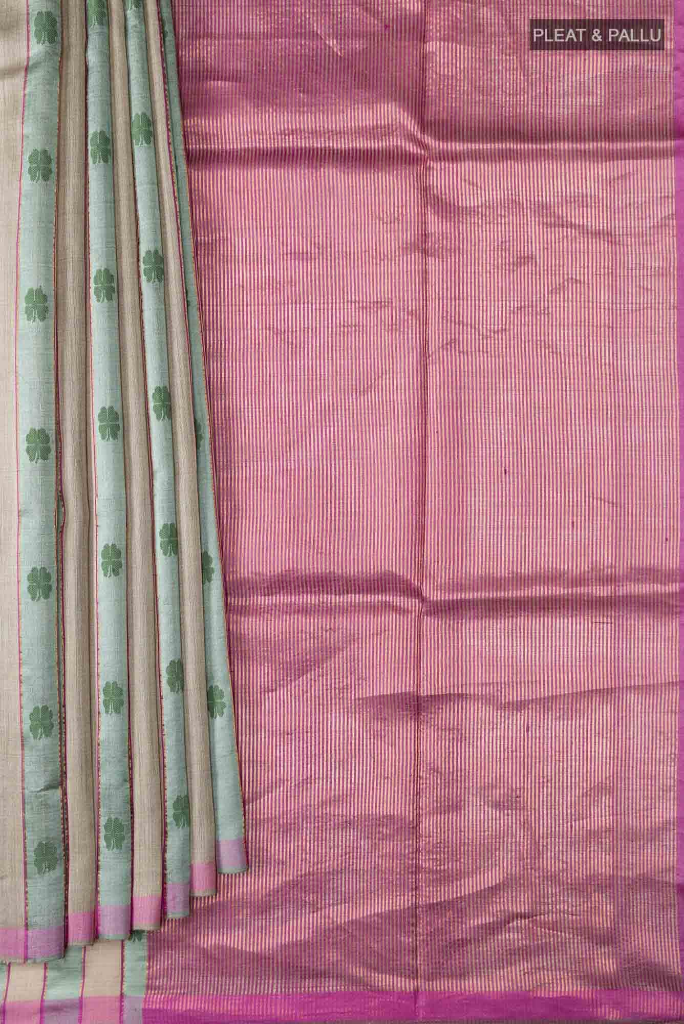 Luck 'n Love-Multi Bhagalpuri Tussar Silk Saree