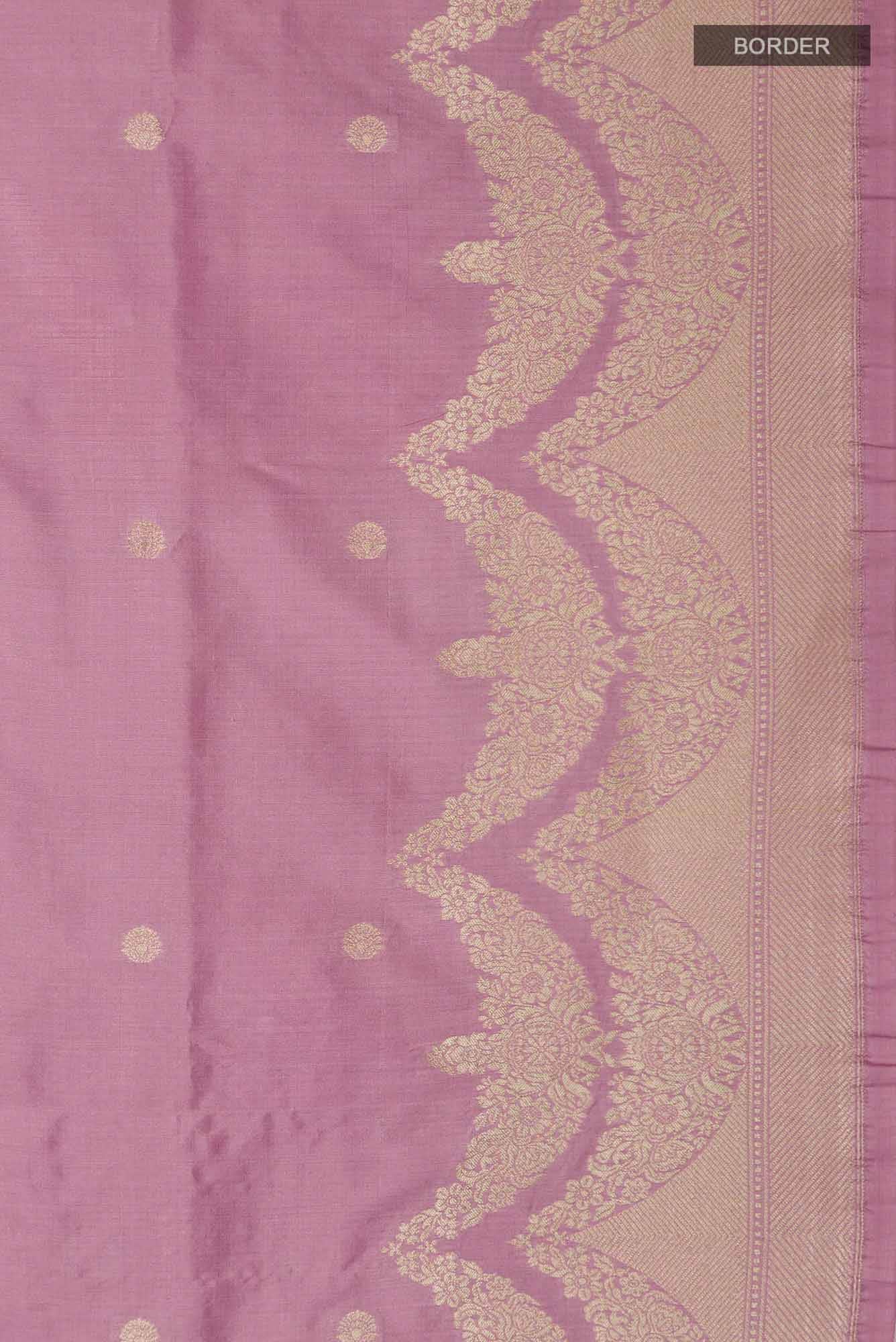 Vibhushita-Pink Banarasi Silk Saree
