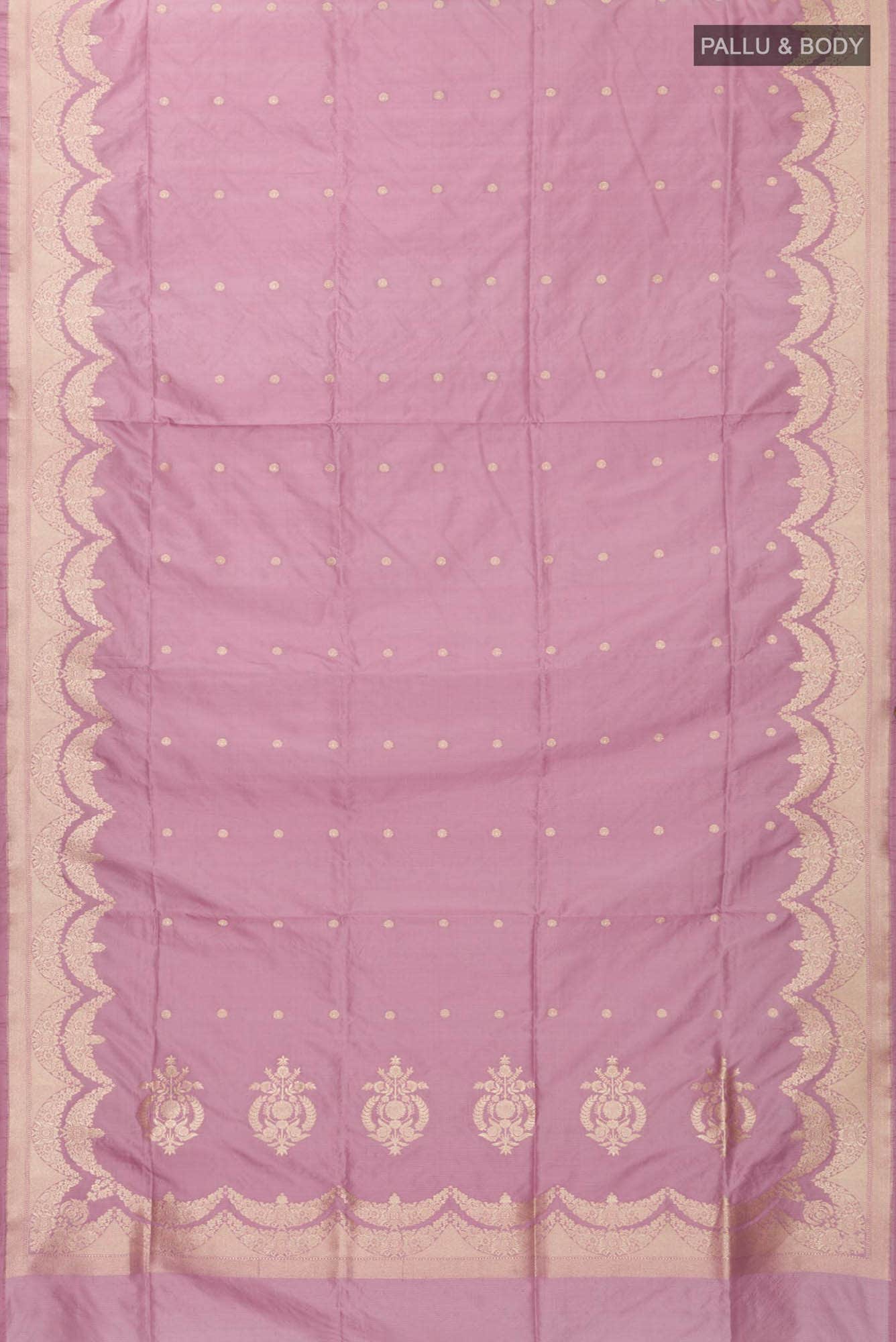 Vibhushita-Pink Banarasi Silk Saree