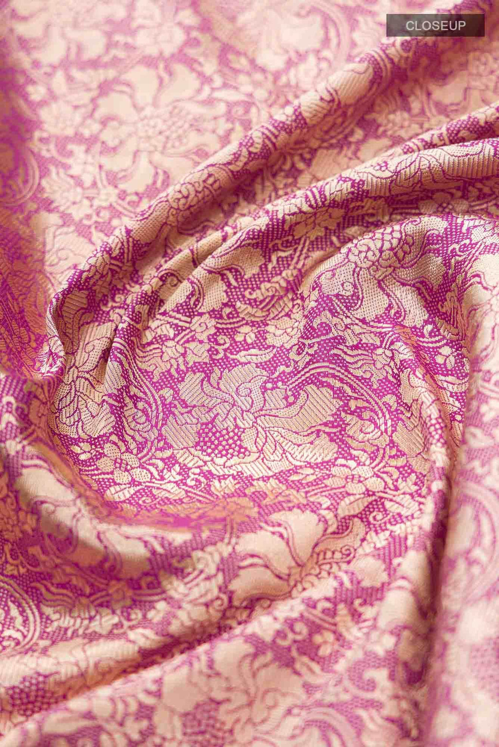 Japanese Tea Ceremony-Pink Banarasi Silk Saree