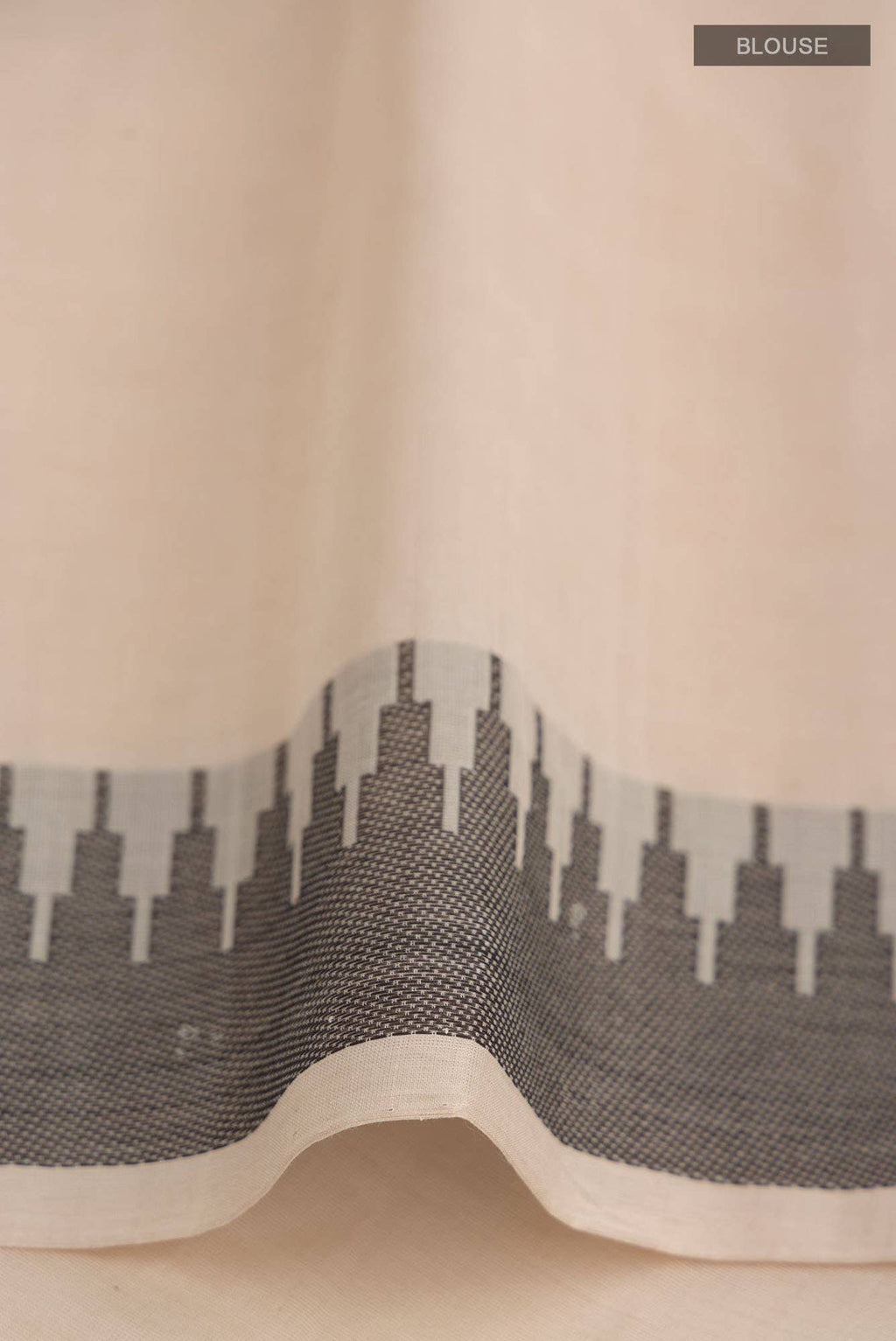 Beige Coimbatore Cotton Saree