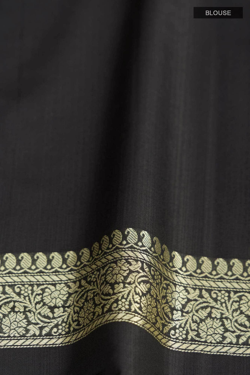 Black Banarasi Silk Saree