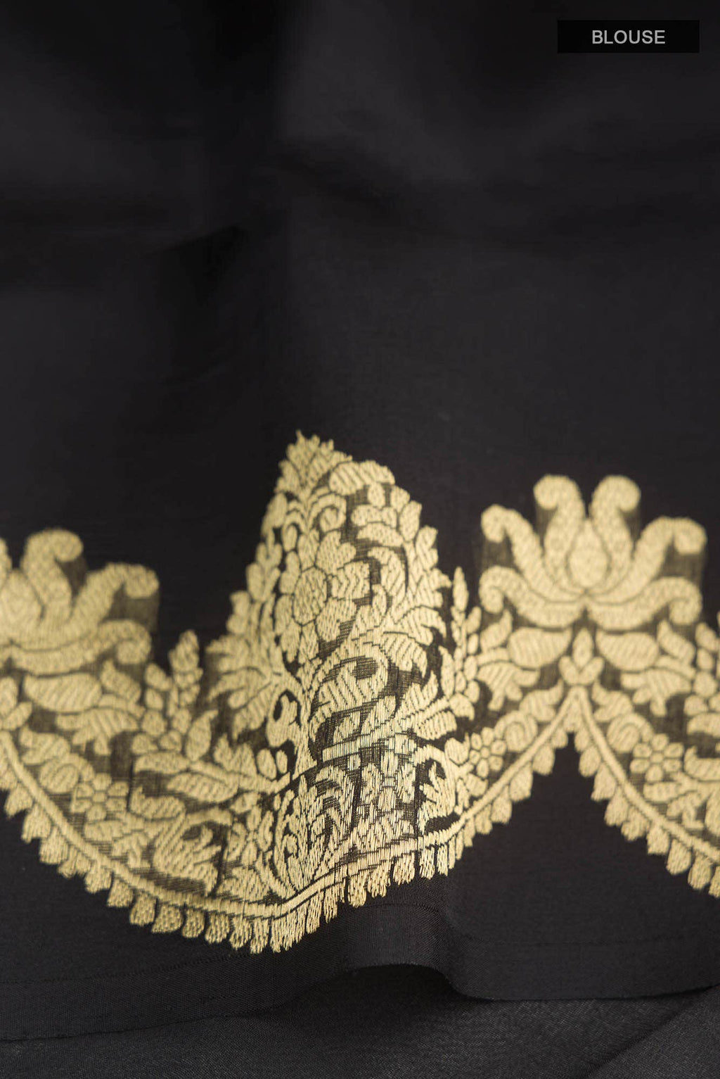 Black Pure Organza Silk Saree