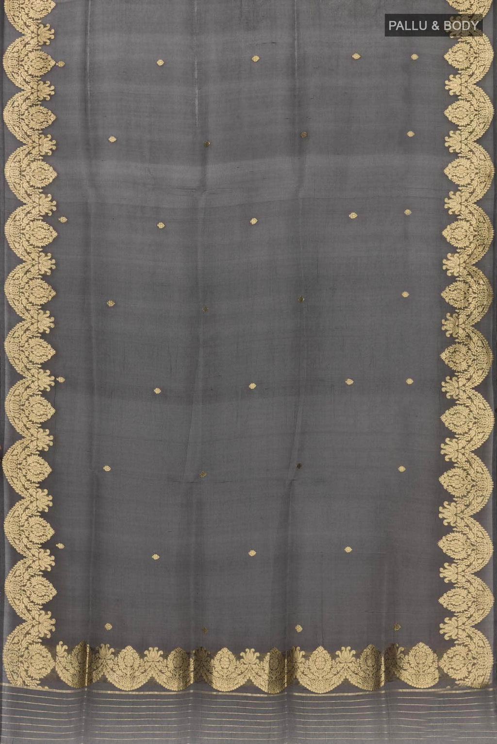Black Pure Organza Silk Saree