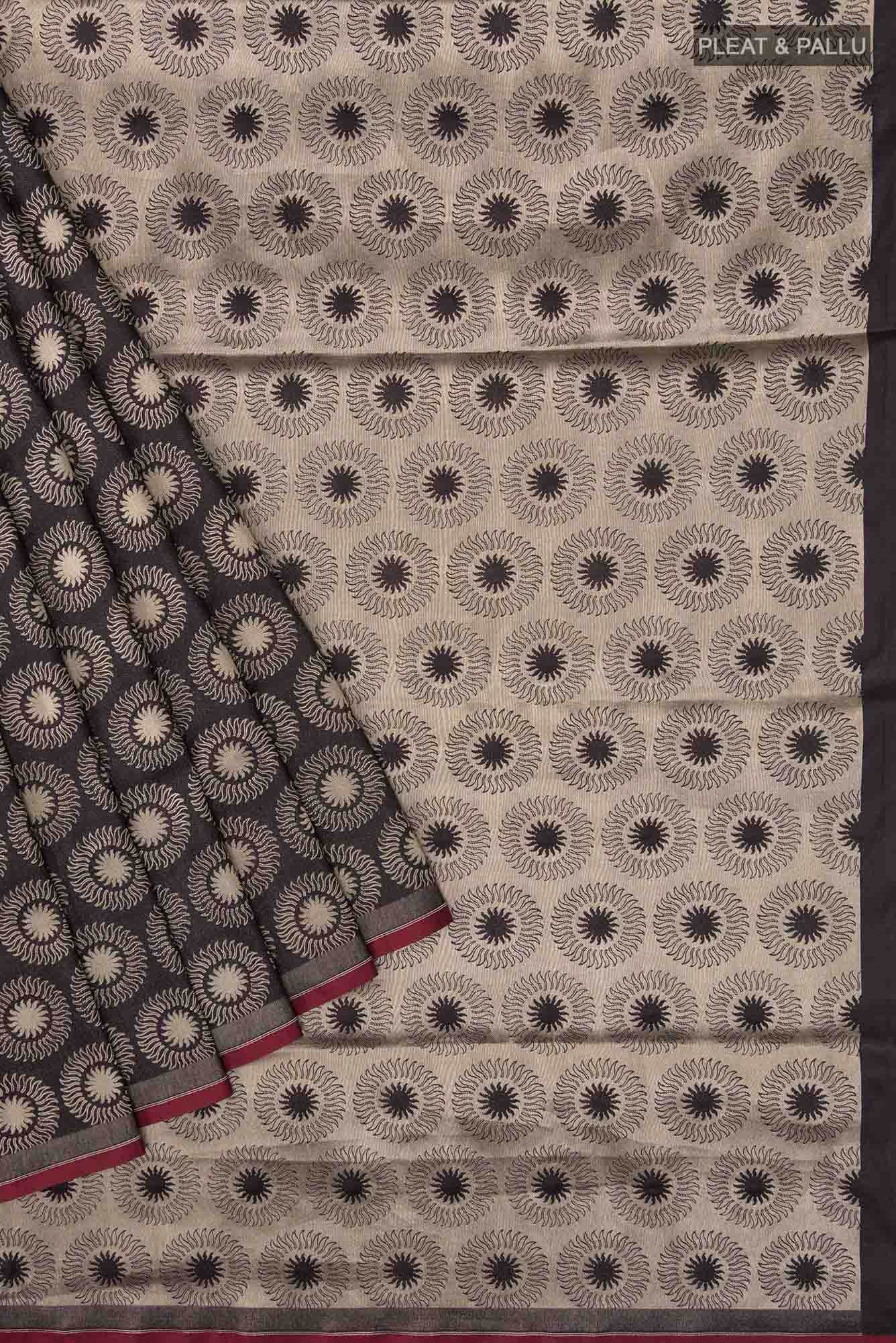 A New Day-Black Banarasi Silk Saree