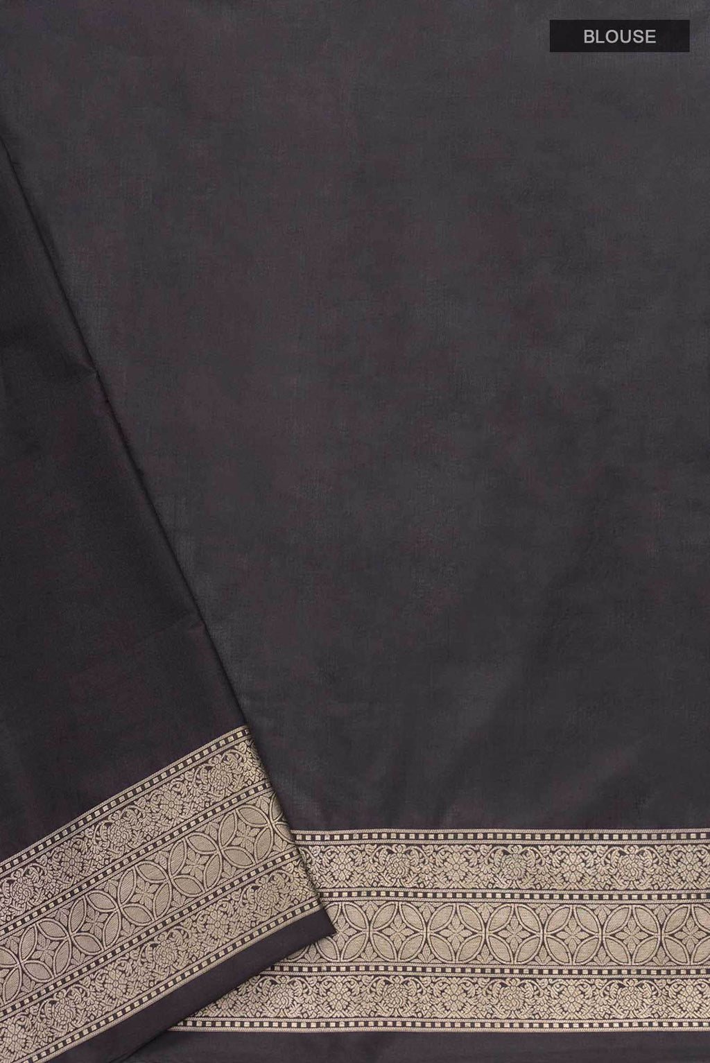 By the Bank of Ganges-Black Banarasi Silk Saree