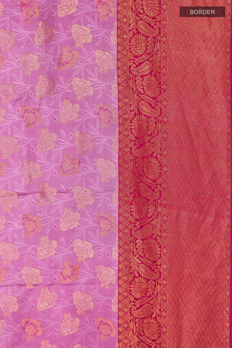 Lavender Kanchipuram Silk Saree
