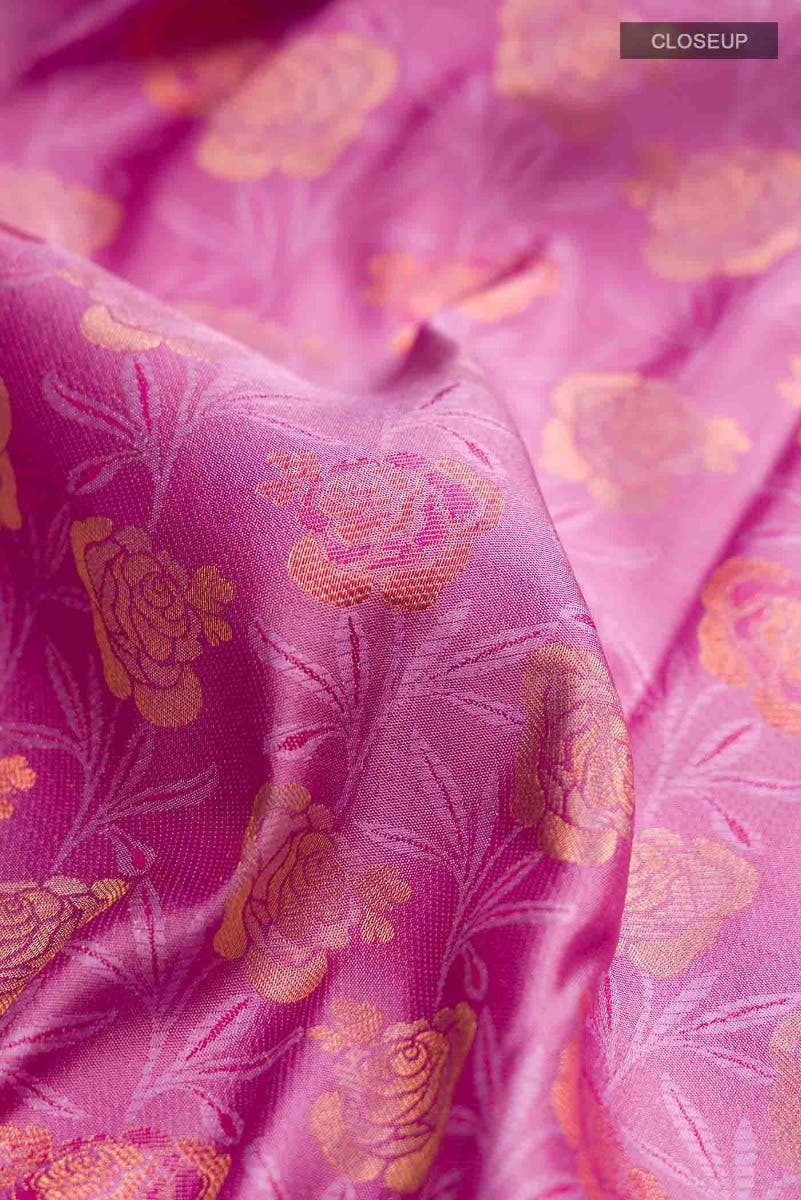 Lavender Kanchipuram Silk Saree