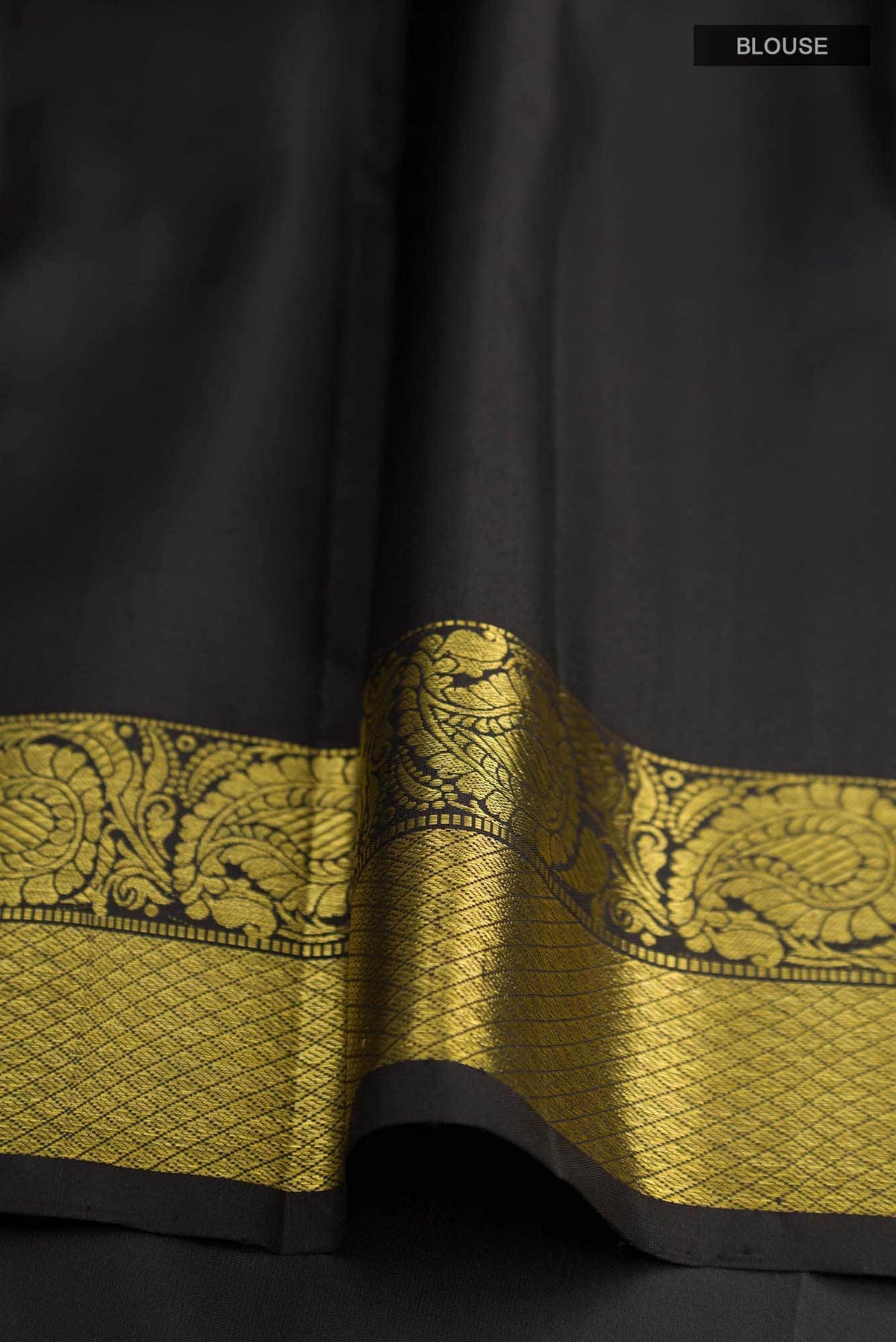 Antarang-Black Kanchipuram Silk Saree