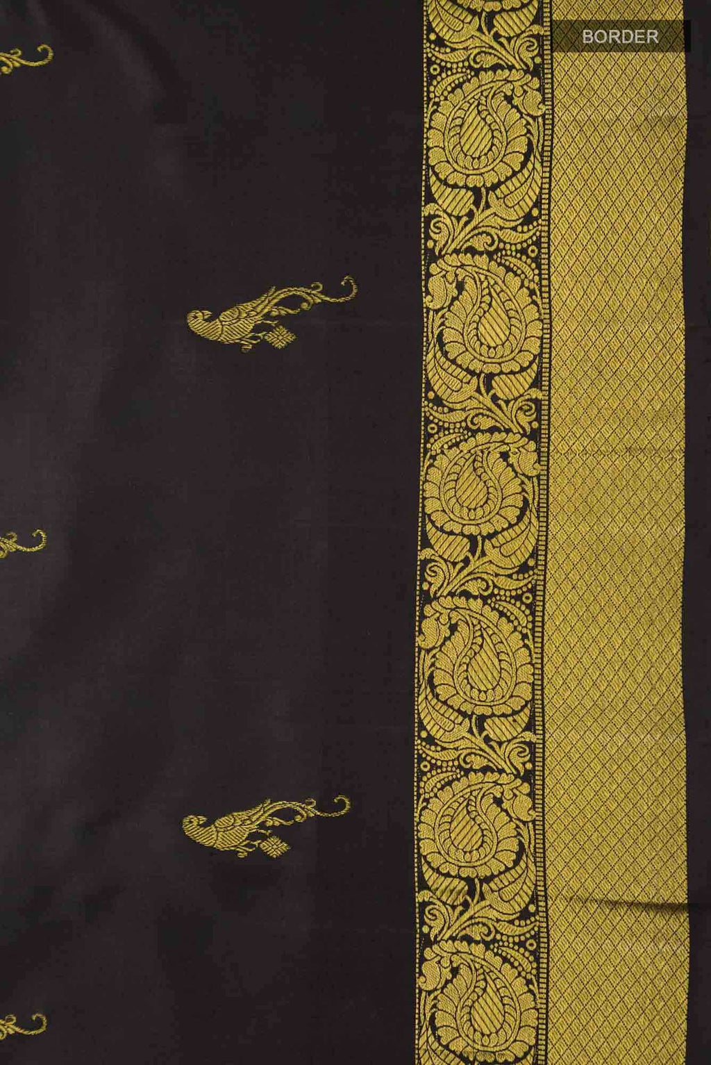 Antarang-Black Kanchipuram Silk Saree