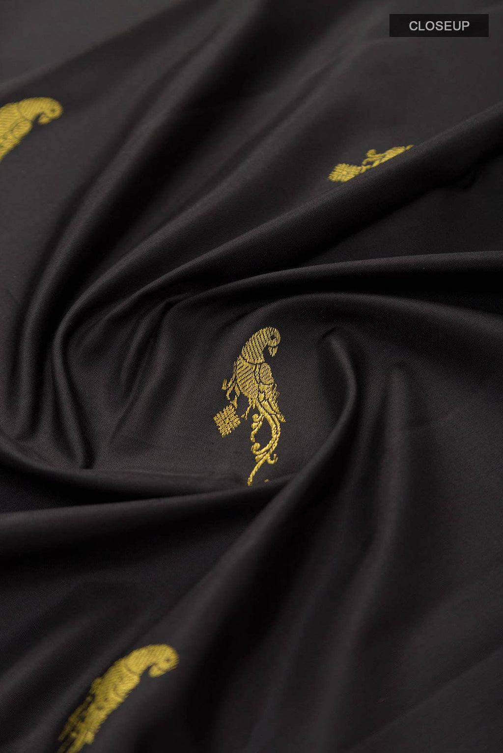 Antarang-Black Kanchipuram Silk Saree