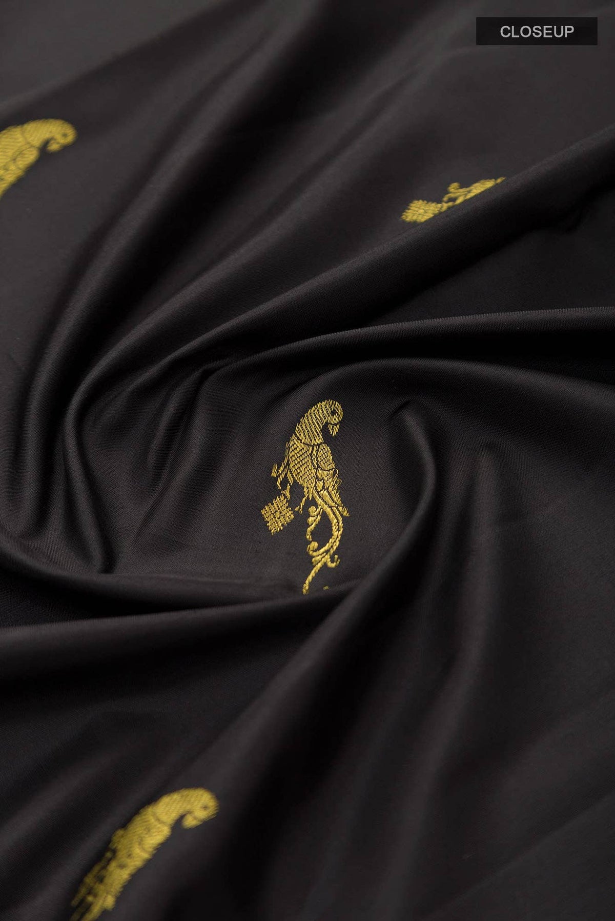 Antarang-Black Kanchipuram Silk Saree