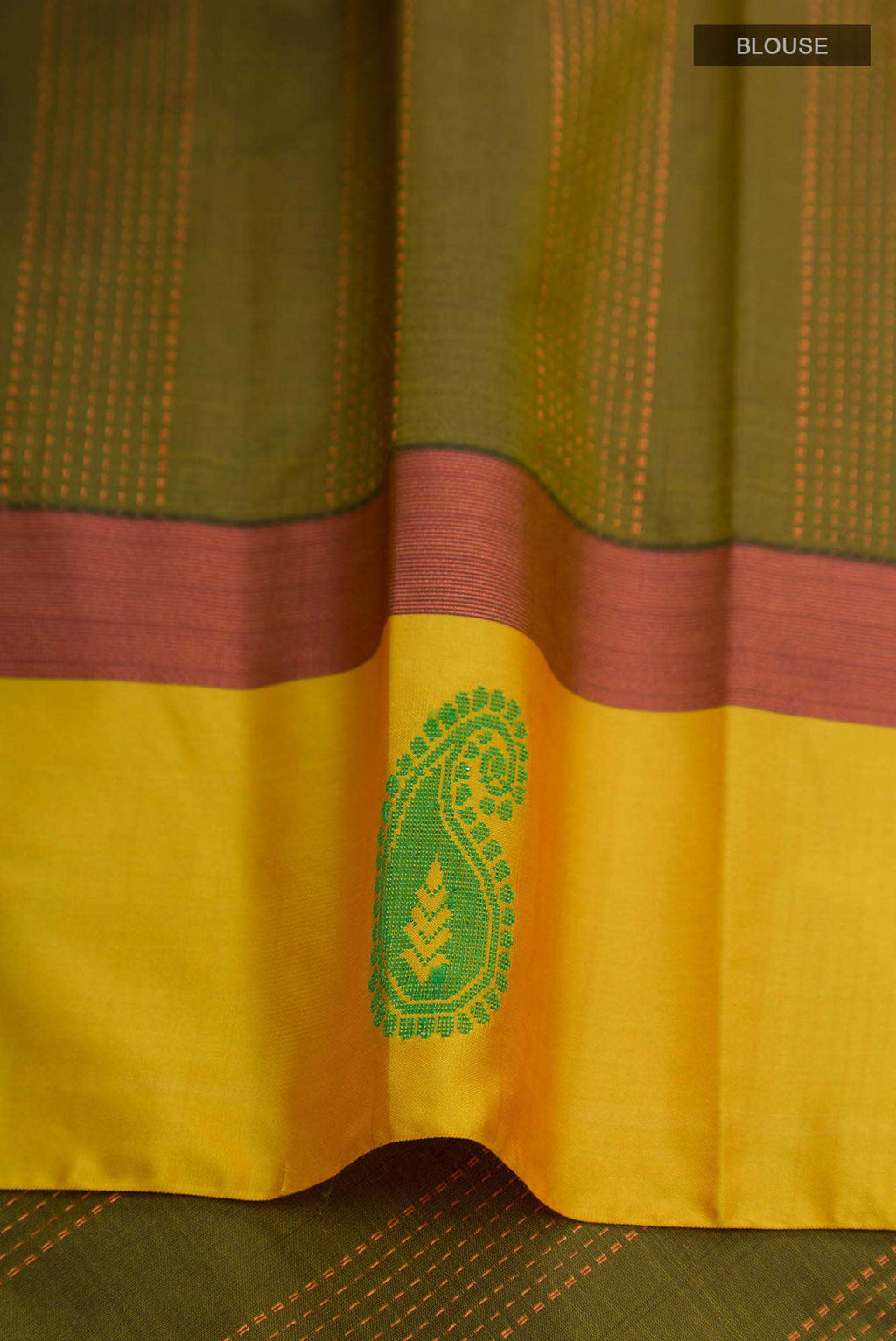 Black Blended Kanchipuram Silk Saree