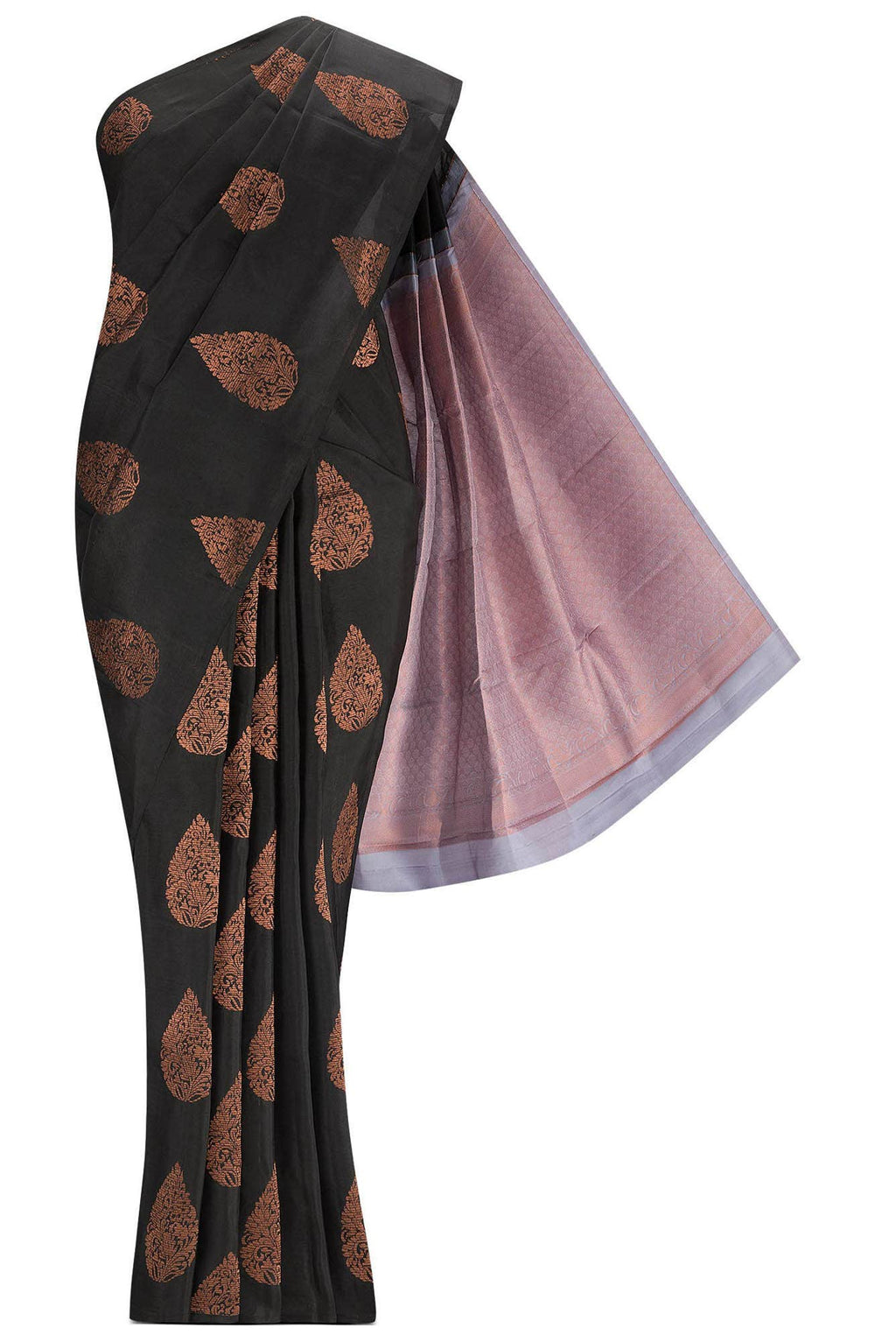 Black Kanchipuram Silk Saree