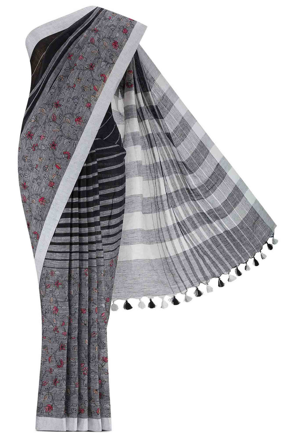 Multi Linen Saree