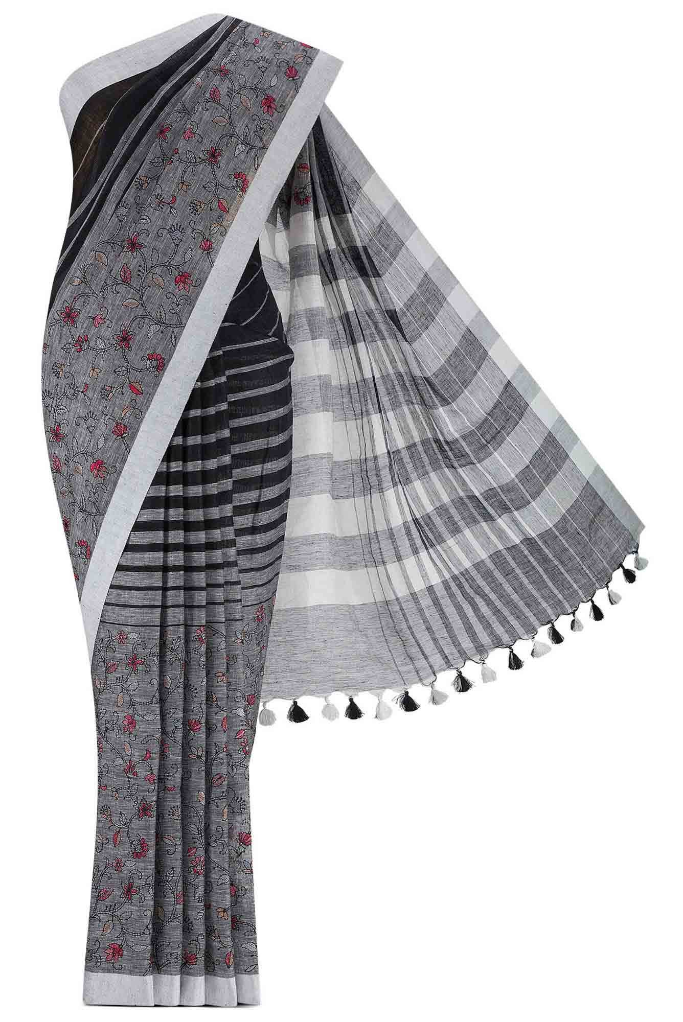 Multi Linen Saree