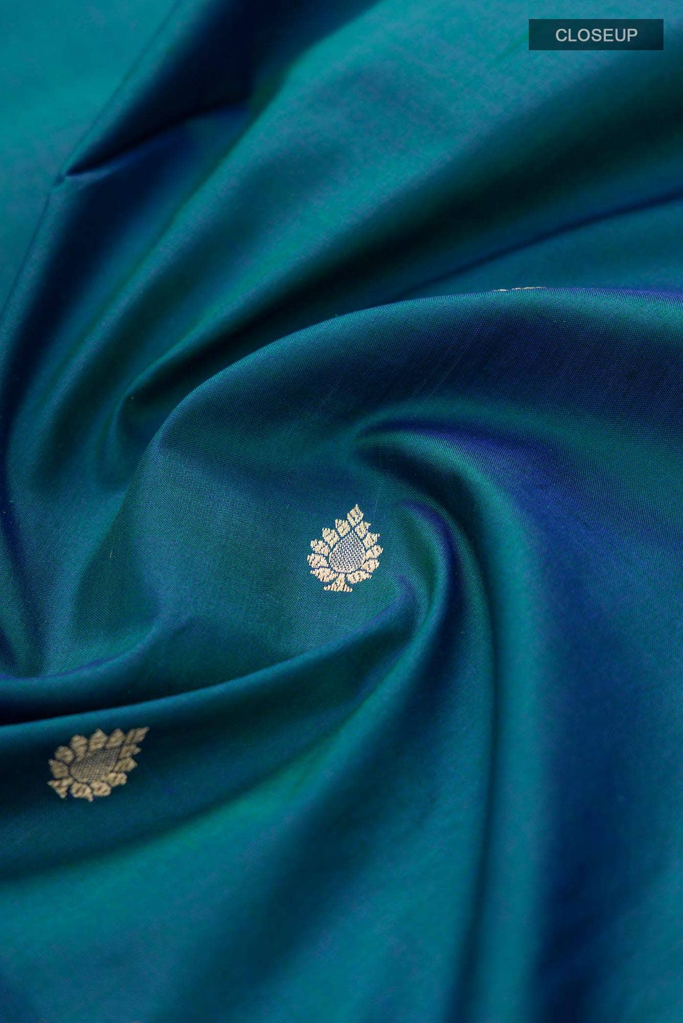 Blue Banarasi Katan Silk Saree