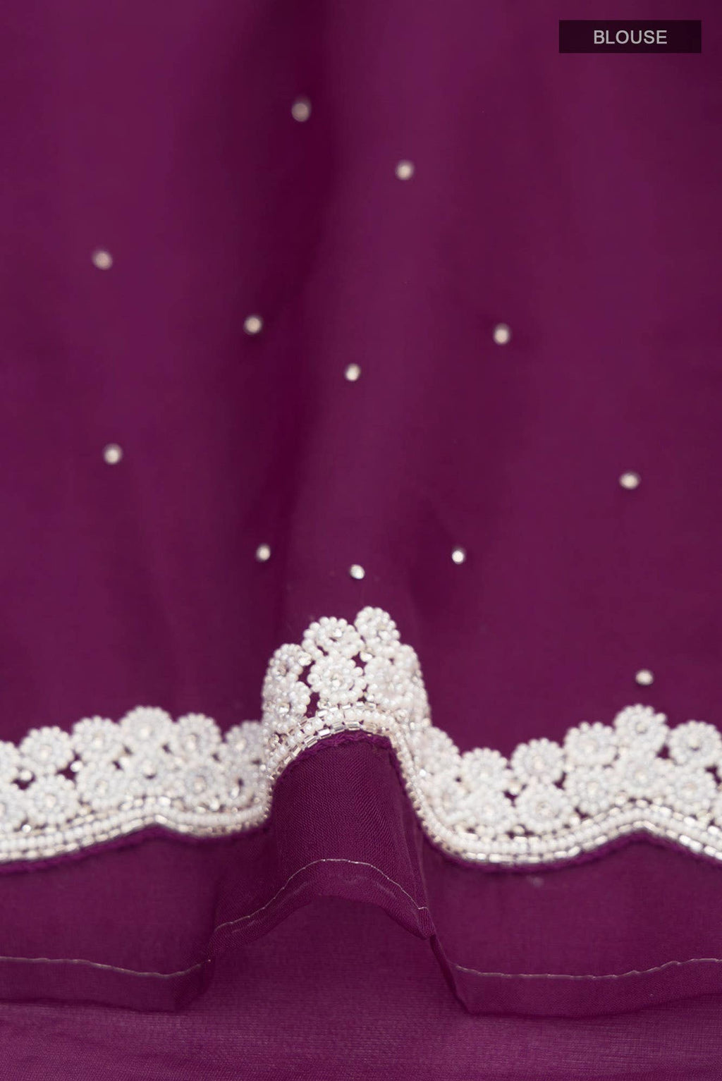 Purple Blended Organza Silk Saree
