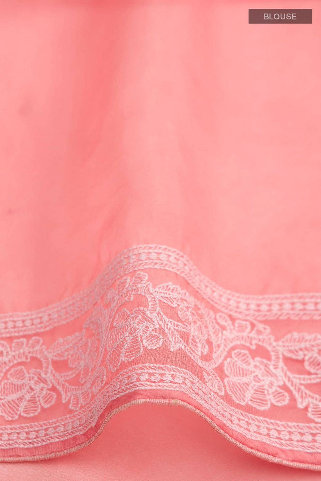 Peach Blended Organza Silk Saree