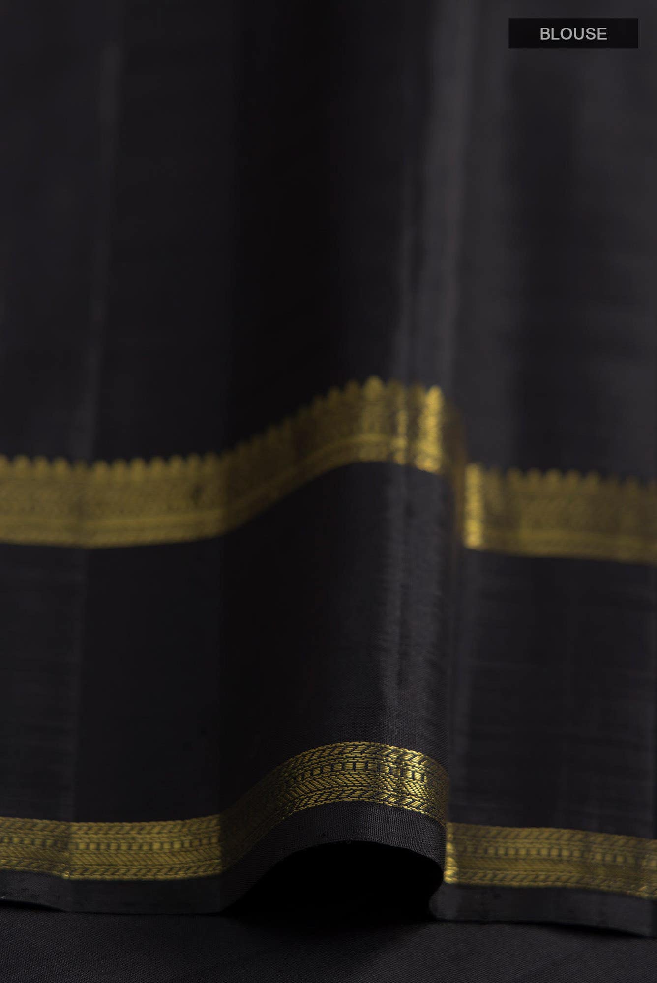 Malhar-Black Kanchipuram Silk Saree