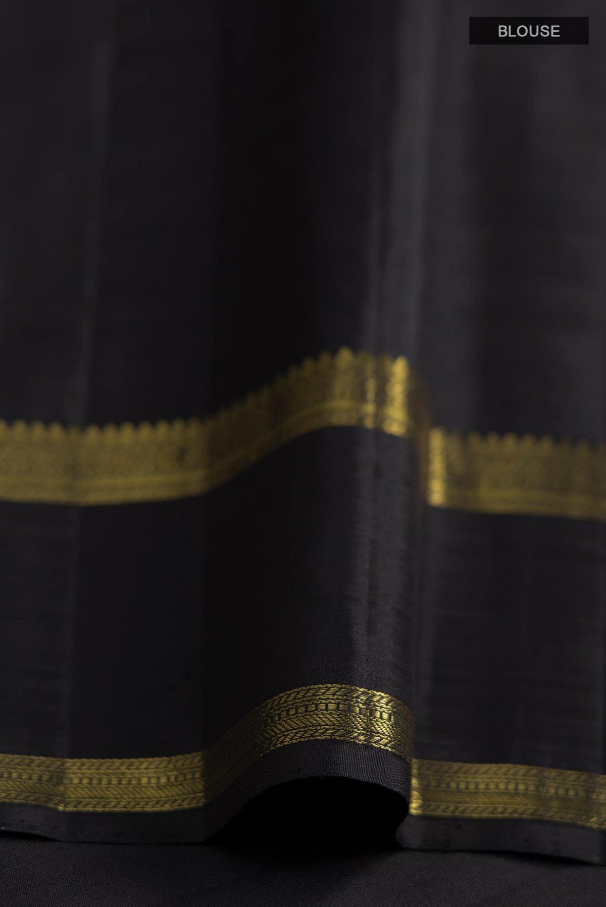 Malhar-Black Kanchipuram Silk Saree