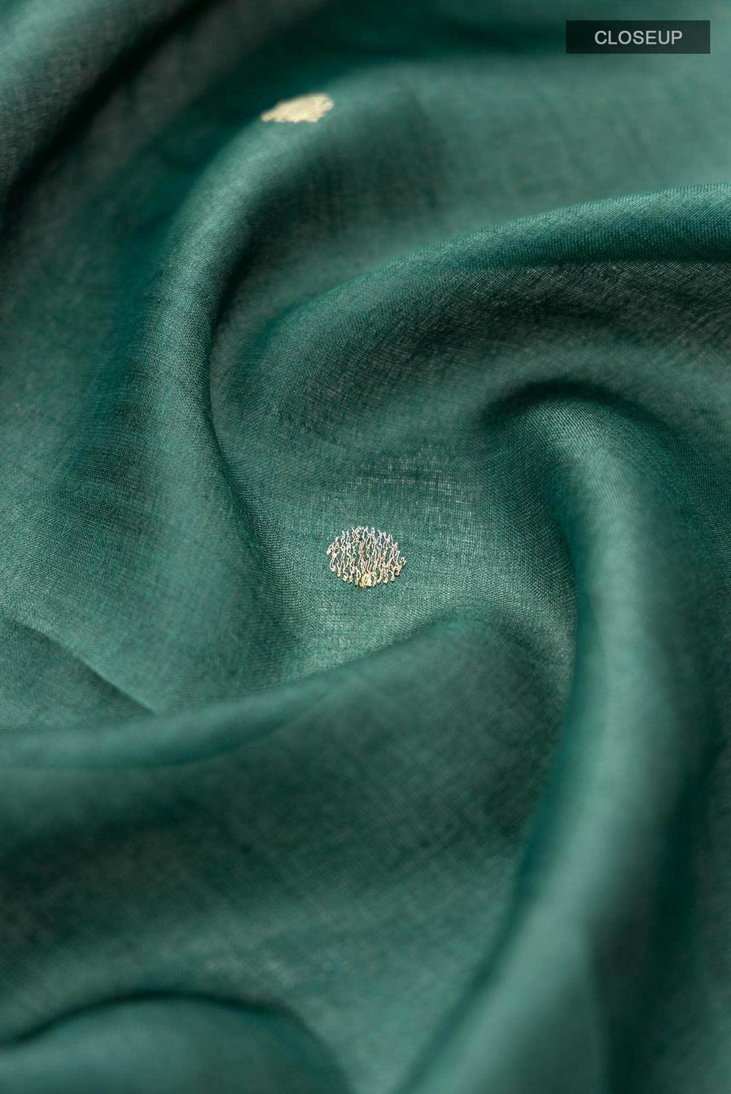 Green Bhagalpuri Tussar Silk Saree