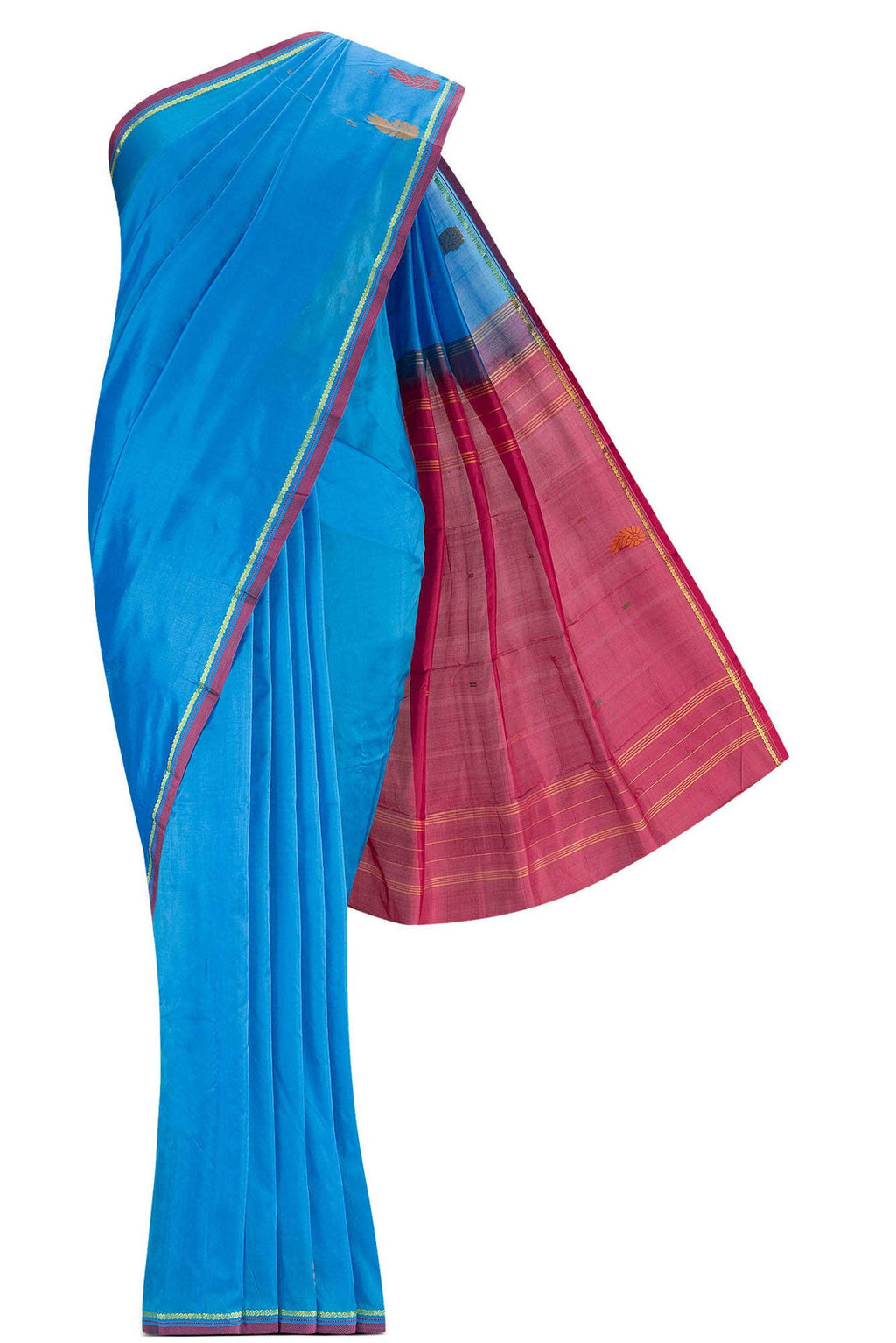 Blue Kanchipuram Silk Saree