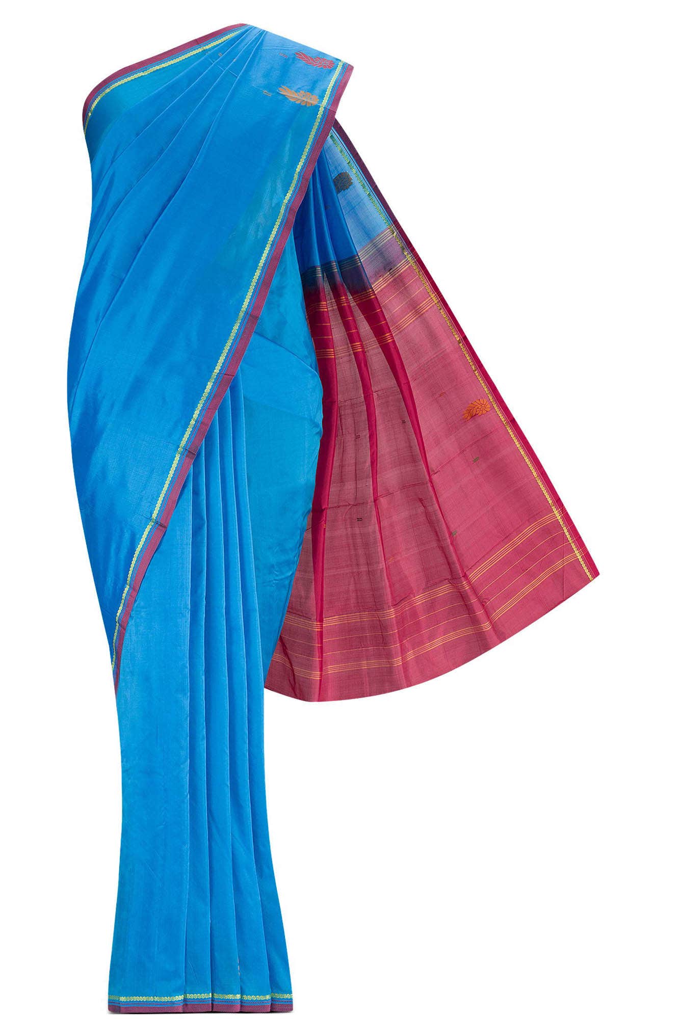 Blue Kanchipuram Silk Saree