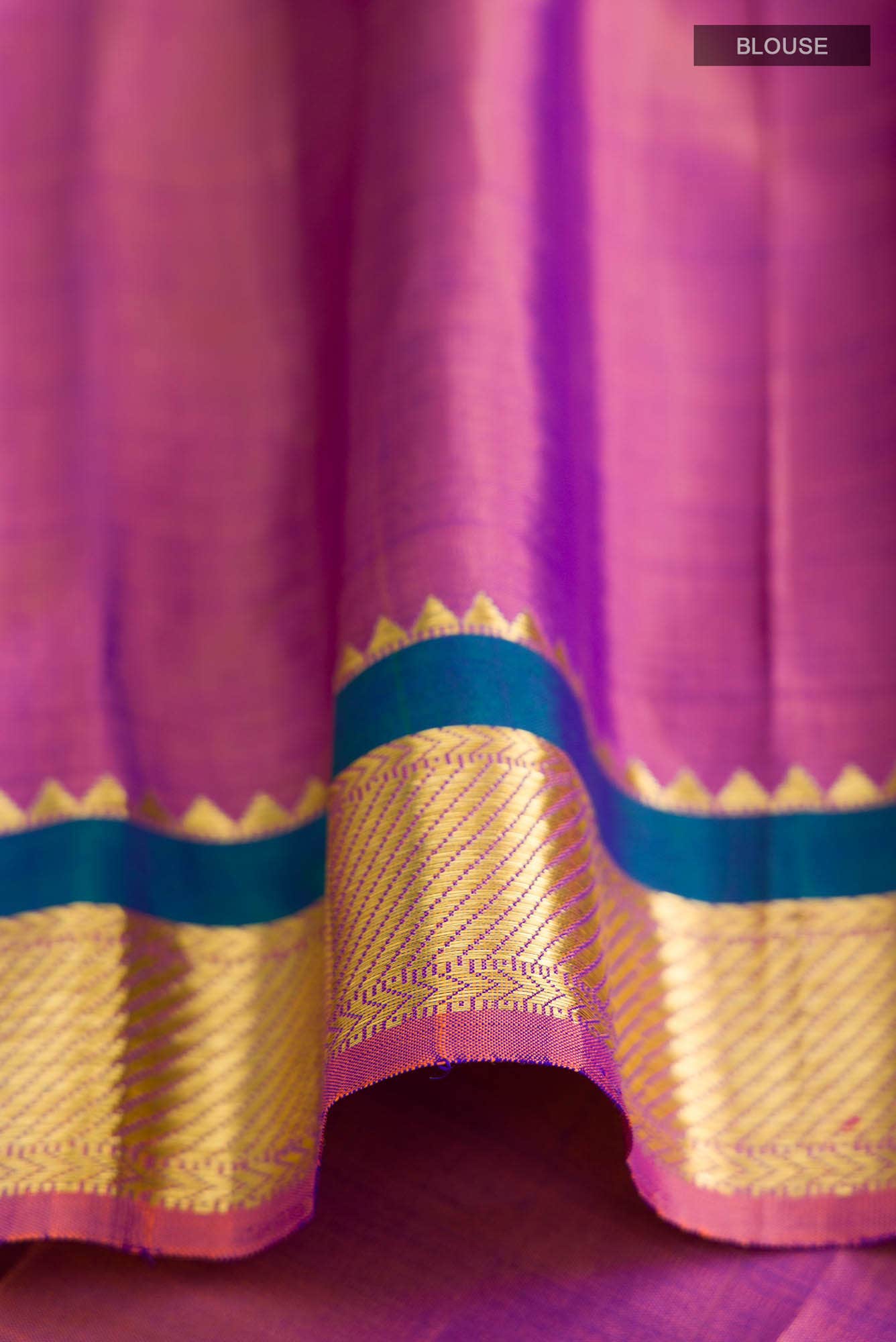 Blue Kanchipuram Silk Saree