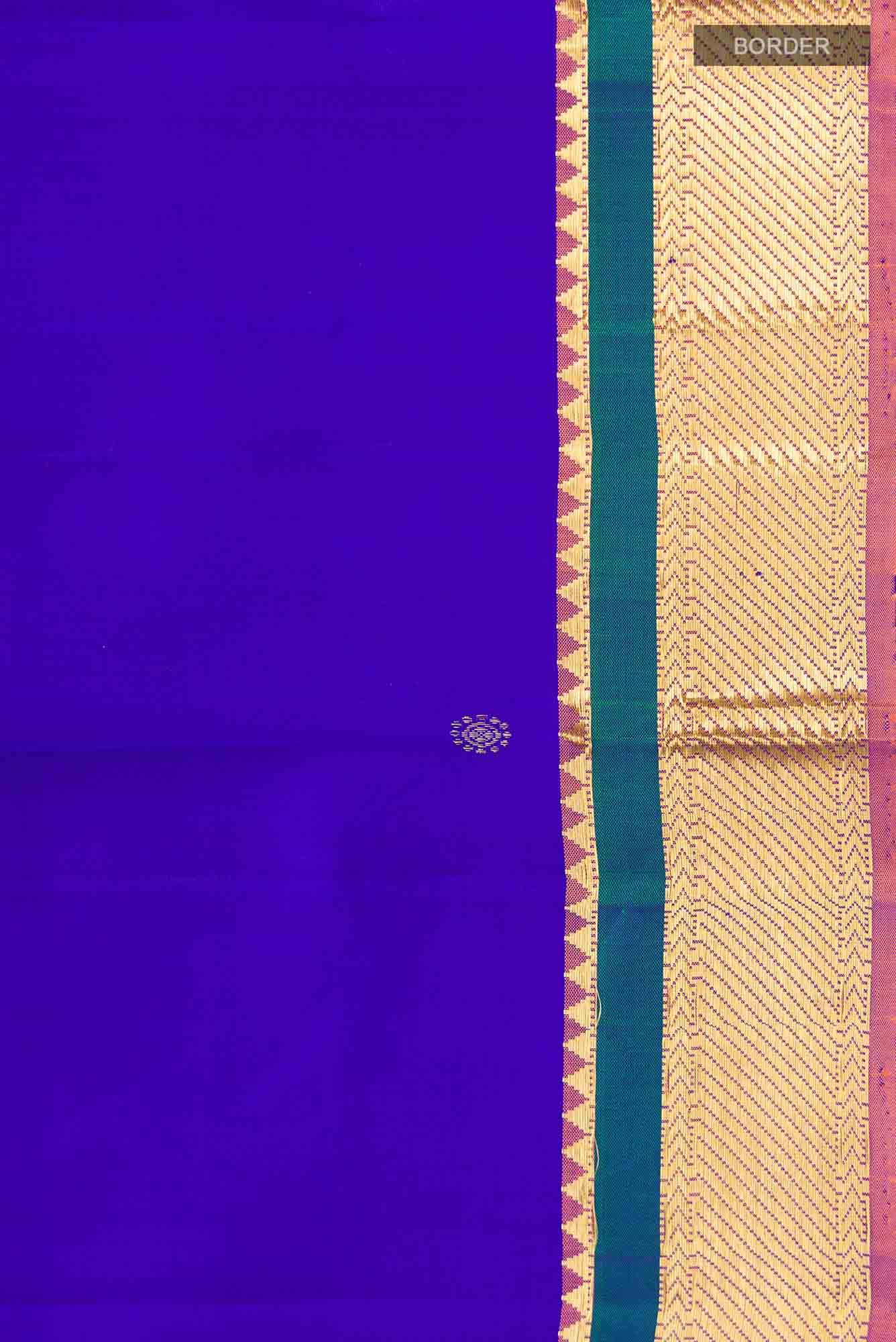 Blue Kanchipuram Silk Saree
