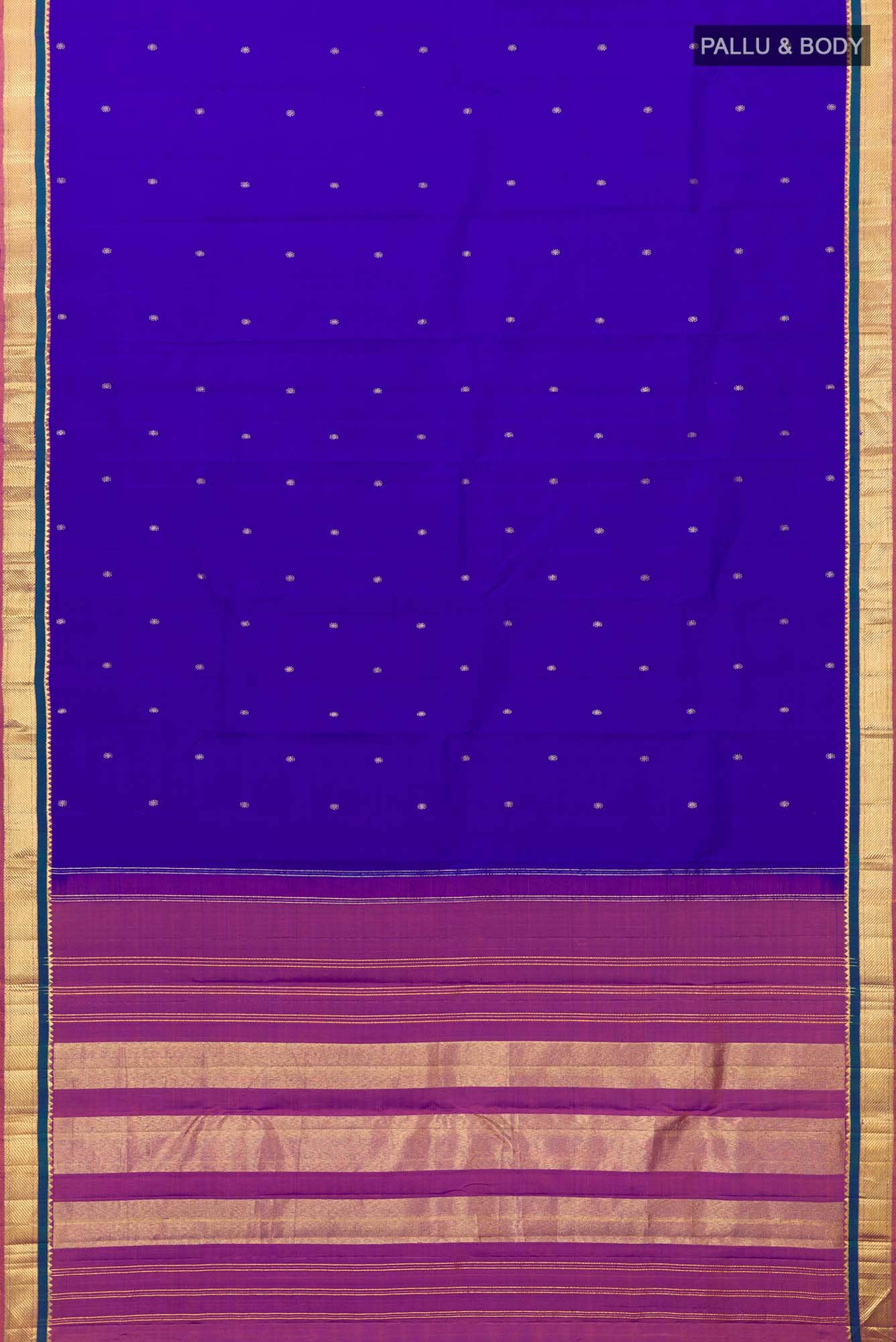 Blue Kanchipuram Silk Saree