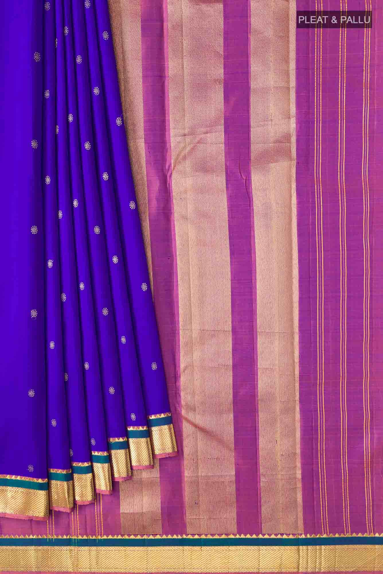 Blue Kanchipuram Silk Saree