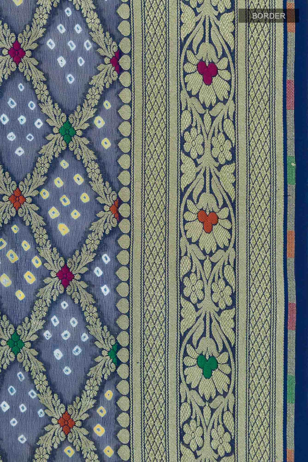 Blue Banarasi Georgette Saree