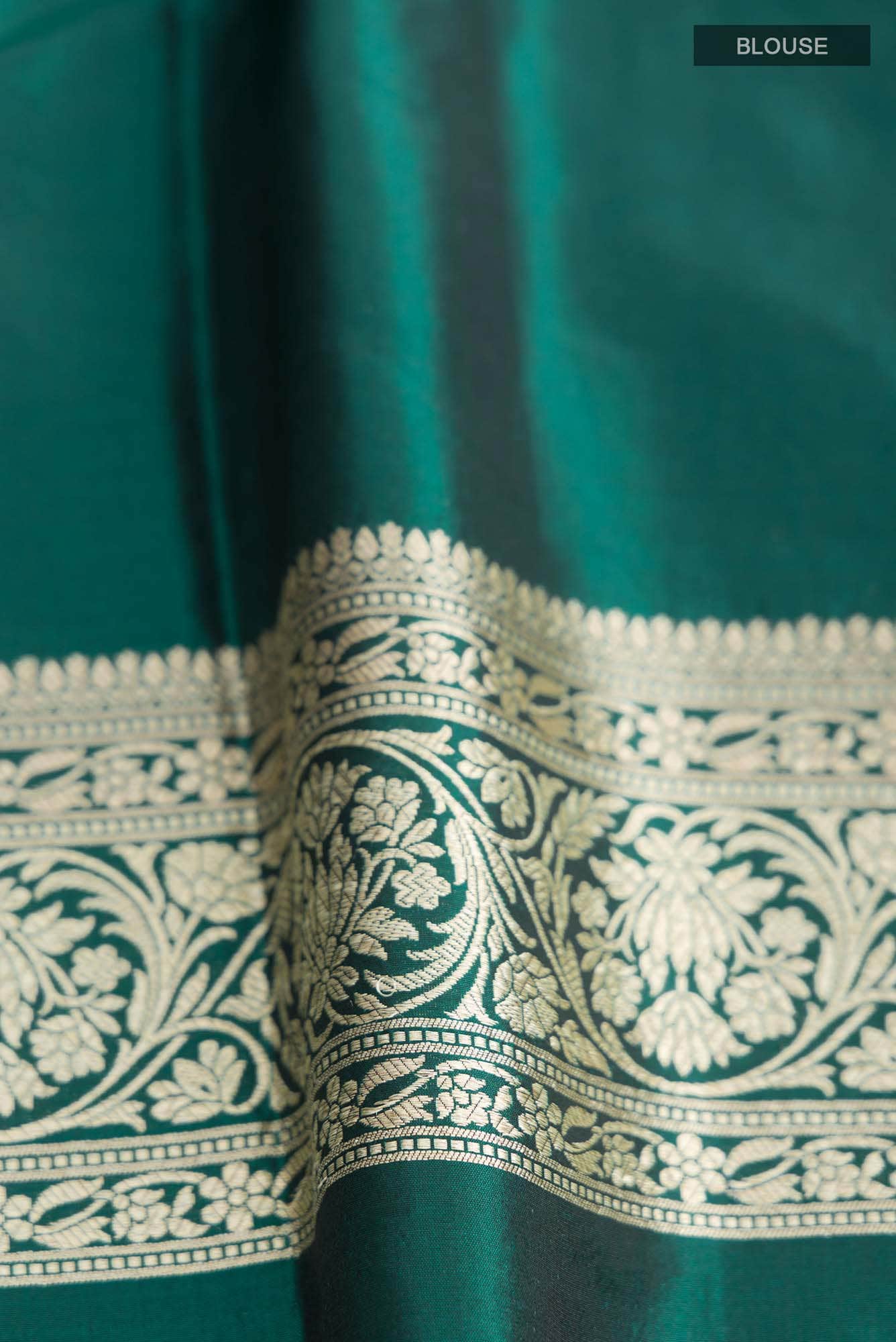 Green Banarasi Silk Saree