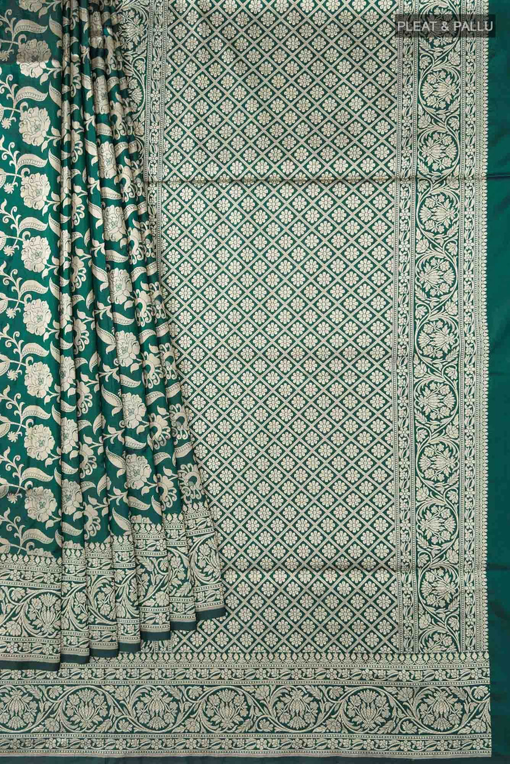 Green Banarasi Silk Saree