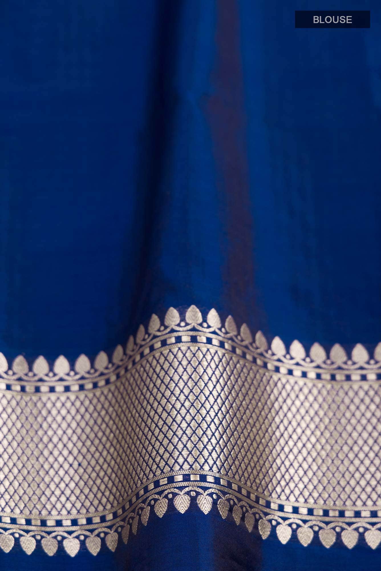 Blue Banarasi Silk Saree