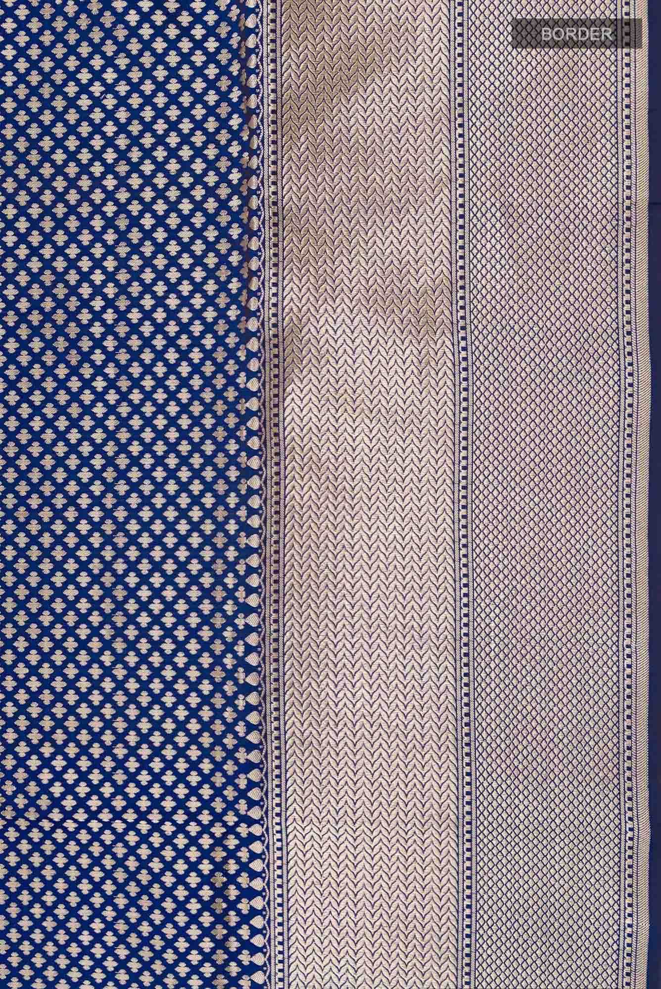 Blue Banarasi Silk Saree