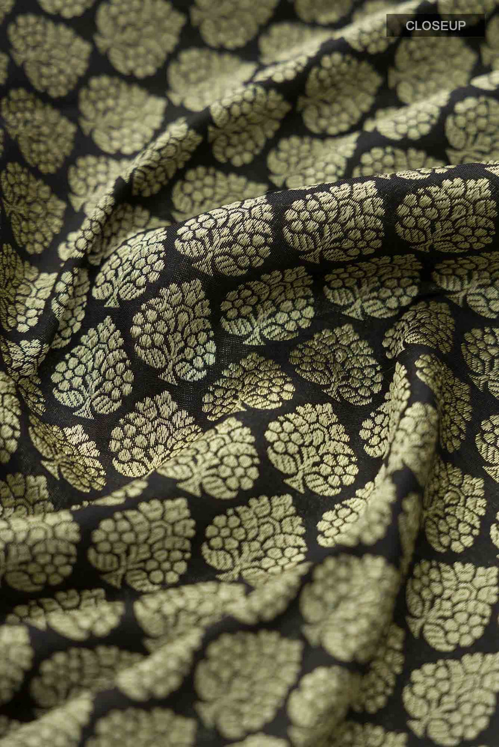 Black Banarasi Silk Saree