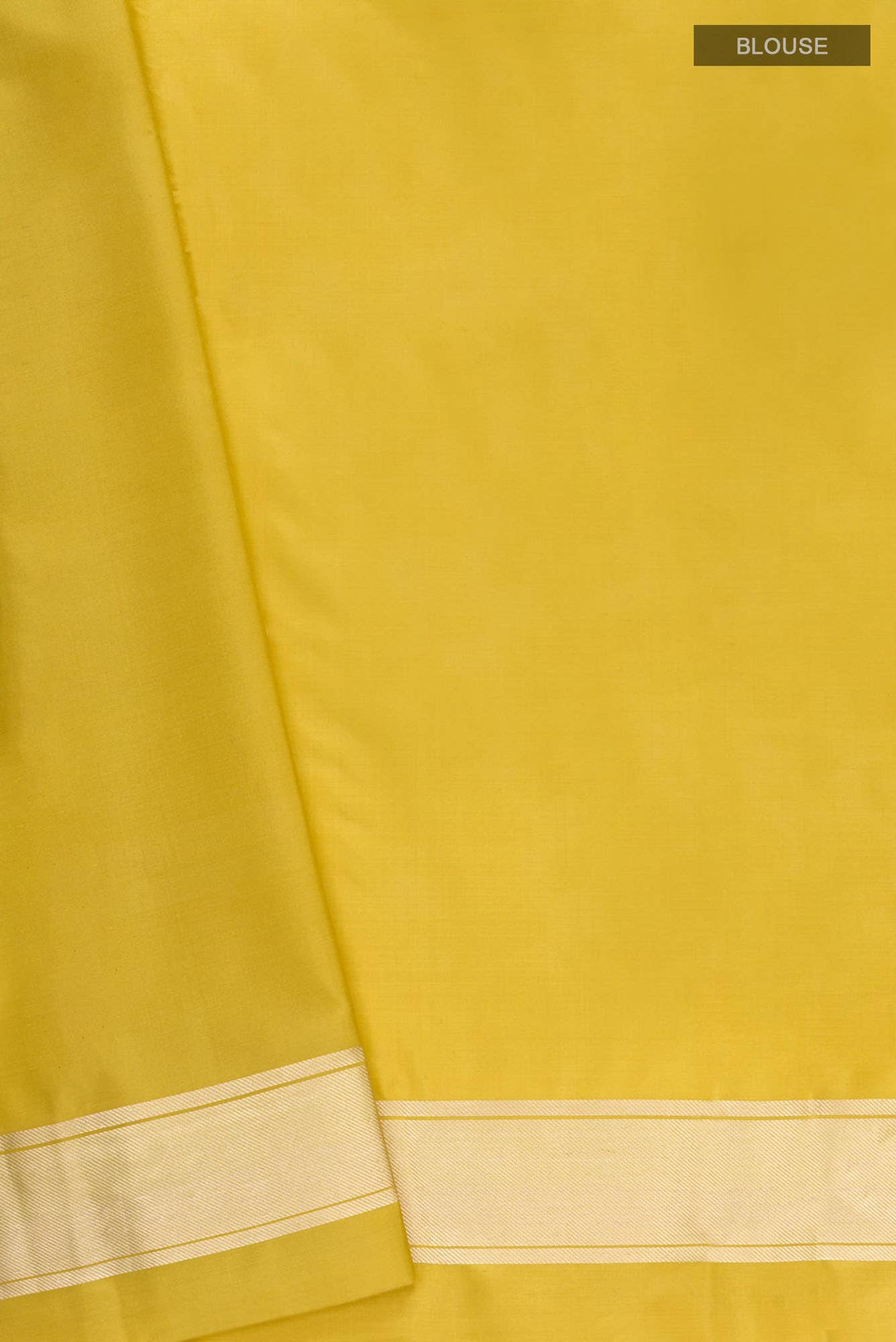 Japanese Tea Ceremony-Yellow Banarasi Silk Saree