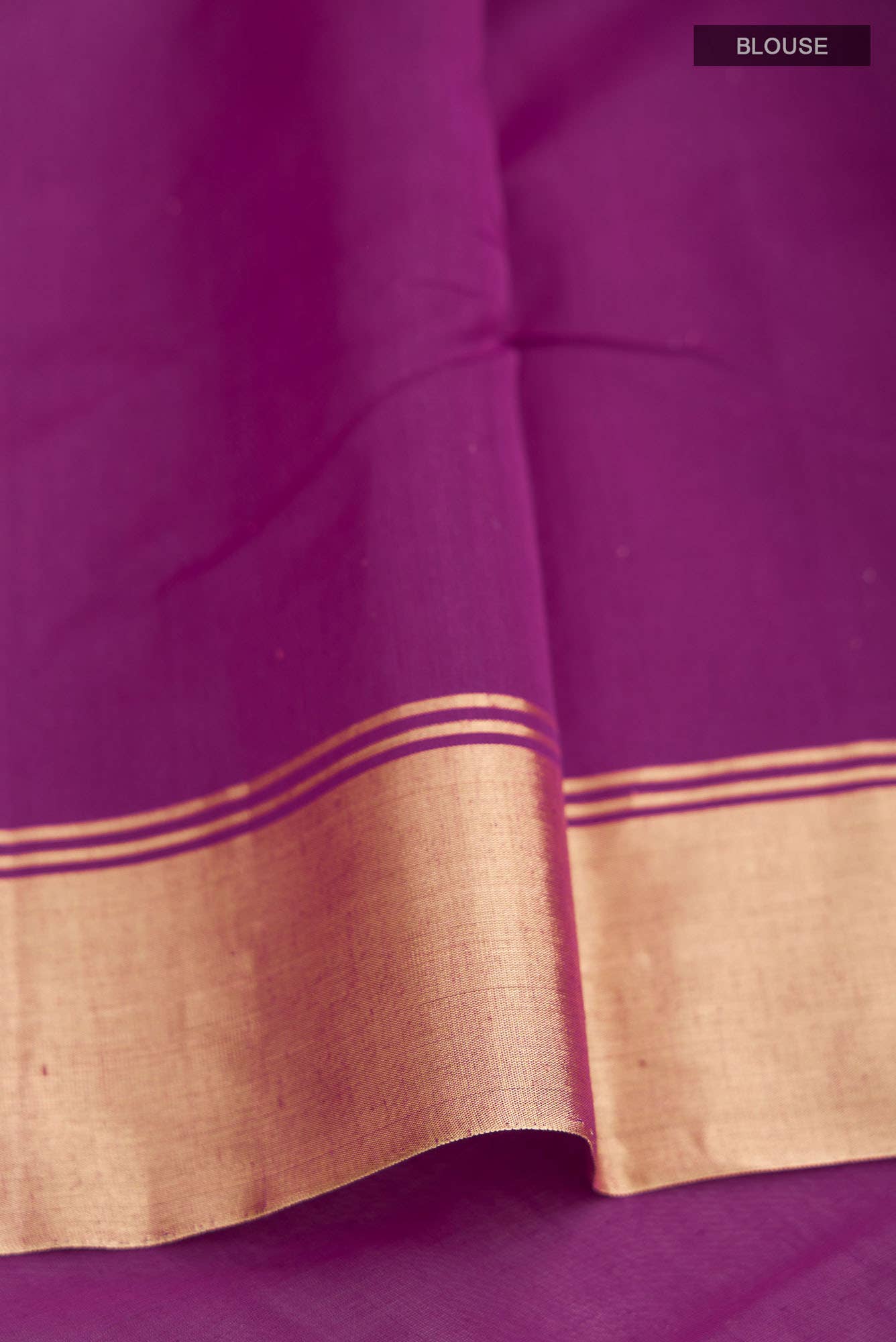 Magenta Chanderi Silk Cotton Saree