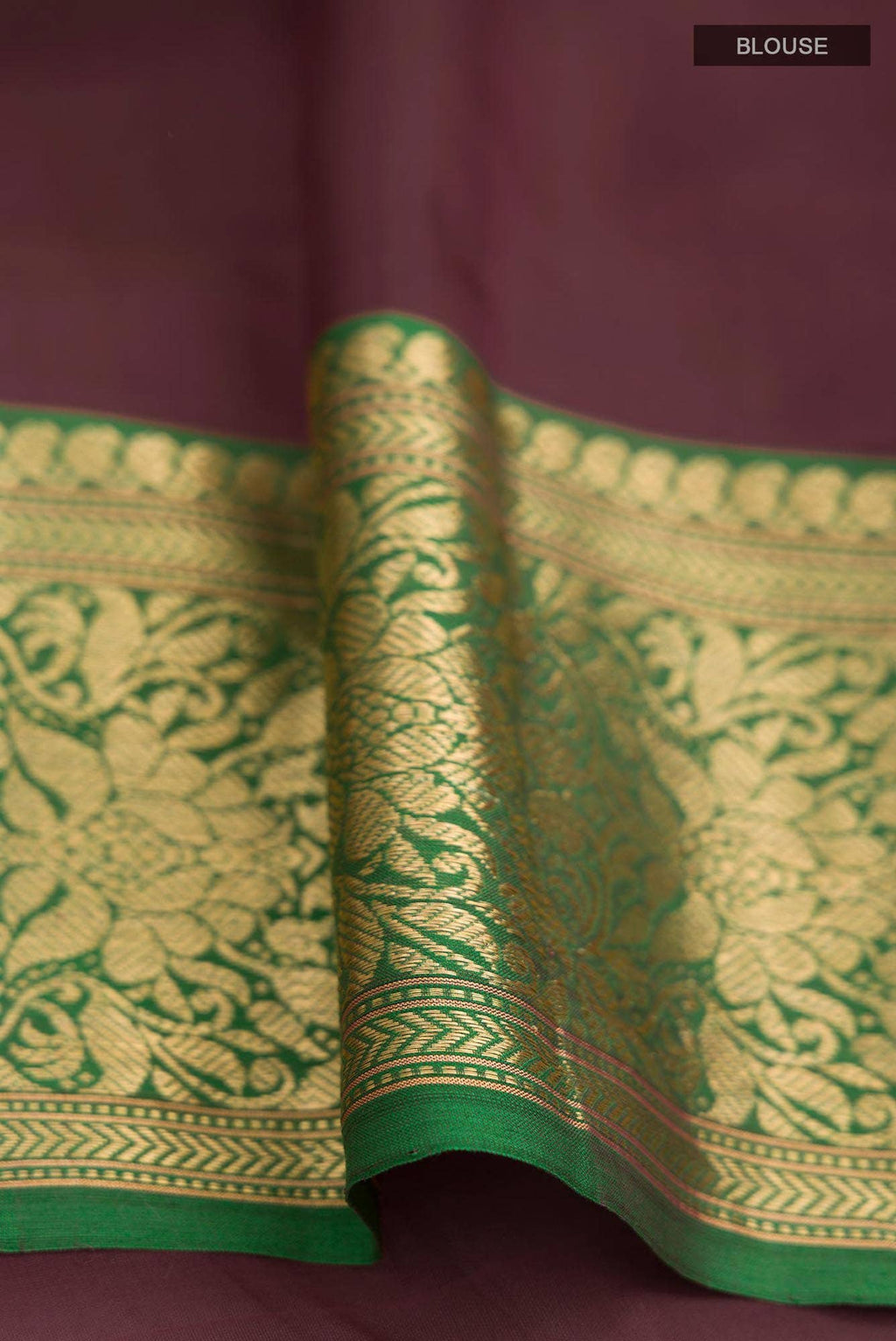 Maroon Chanderi Silk Cotton Saree